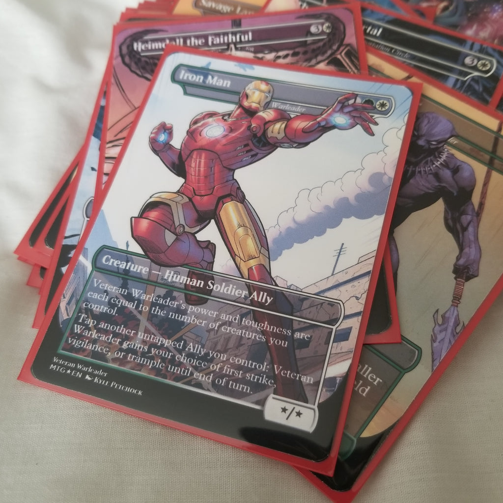 Marvel Stan Lee Super Hero 100 Card MTG Proxy EDH Commander Deck — Custom Magic The Gathering Deck