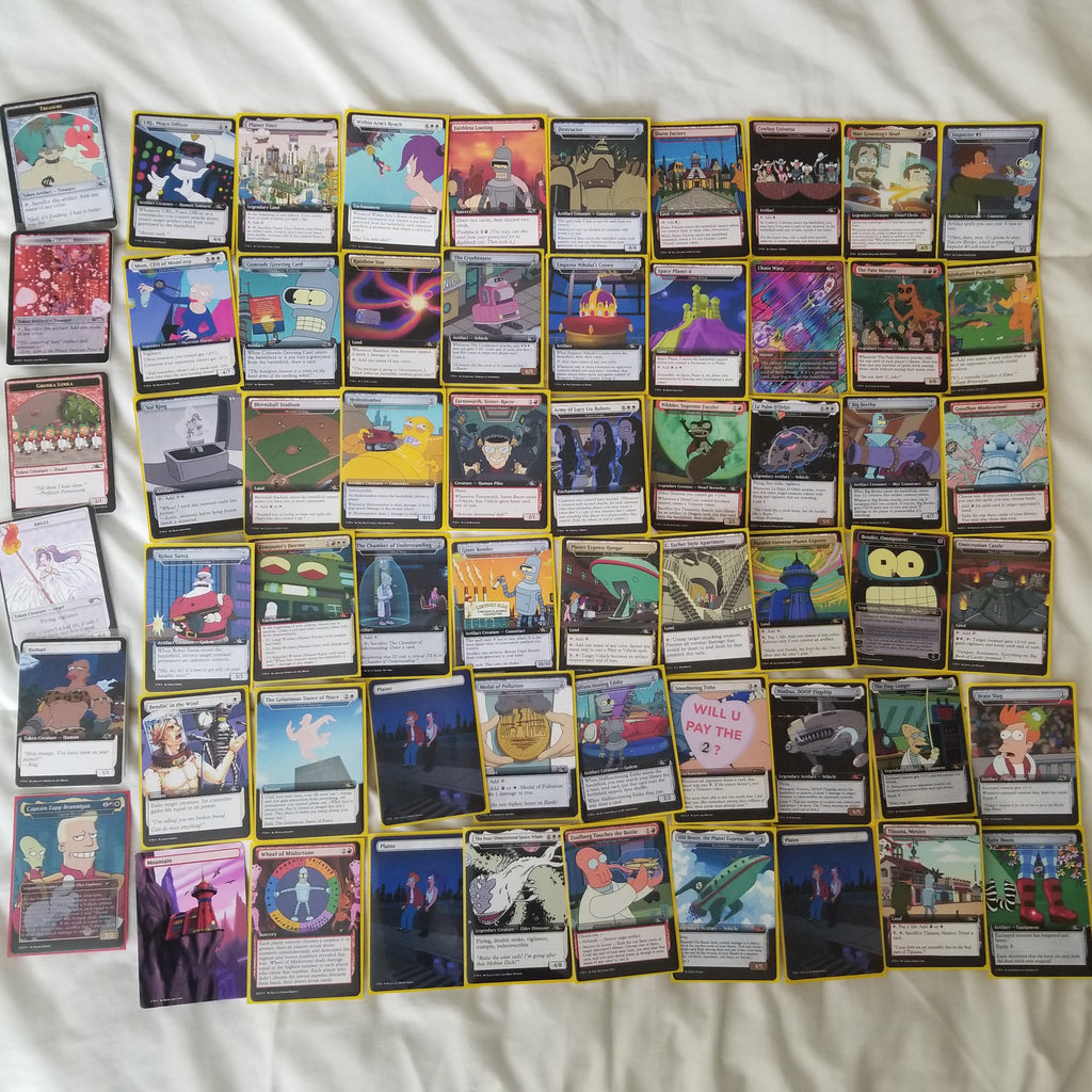Futurama 100 Card MTG Proxy EDH Commander Deck — Custom Magic The Gathering Deck