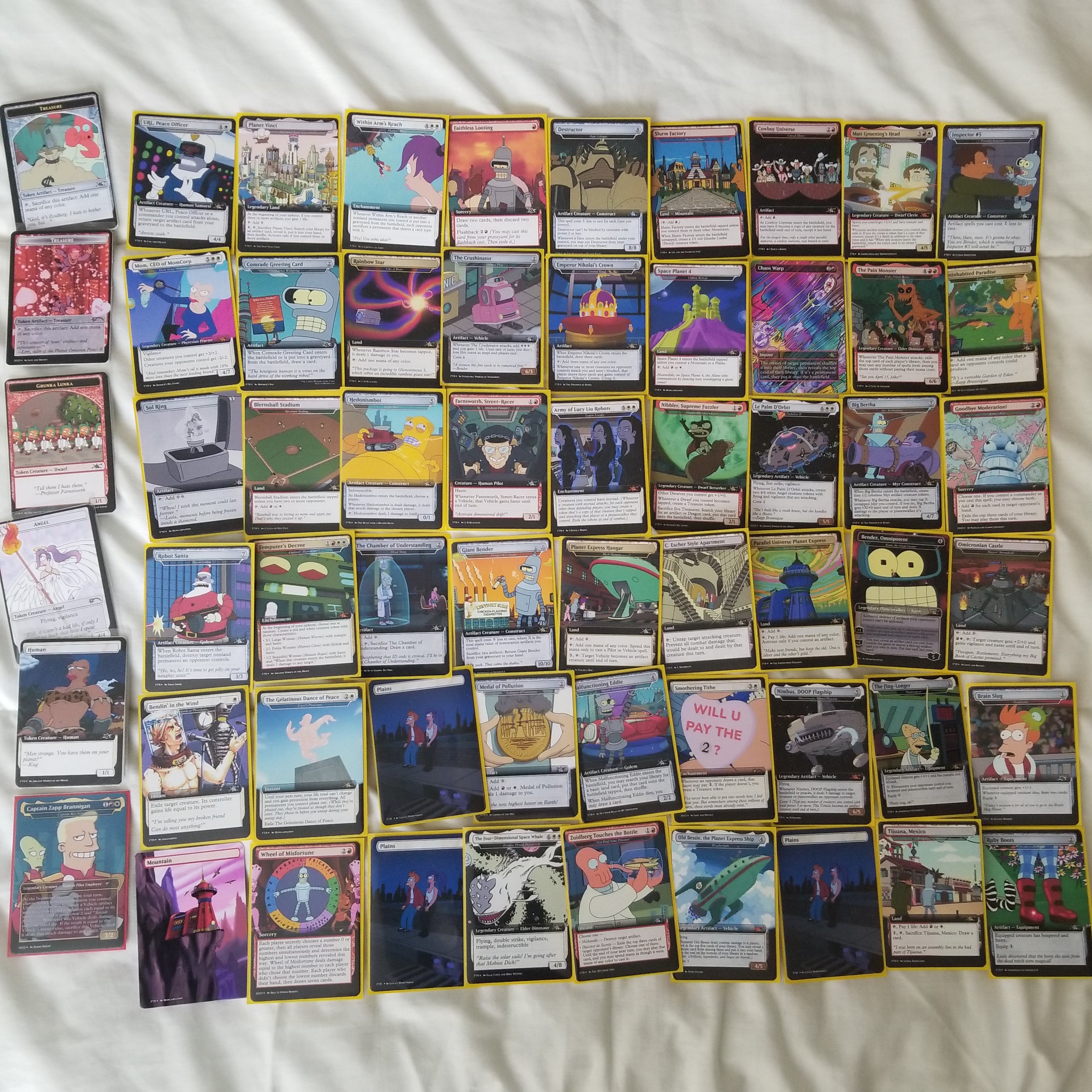 Futurama 100 Card MTG Proxy EDH Commander Deck — Custom Magic The Gathering Deck