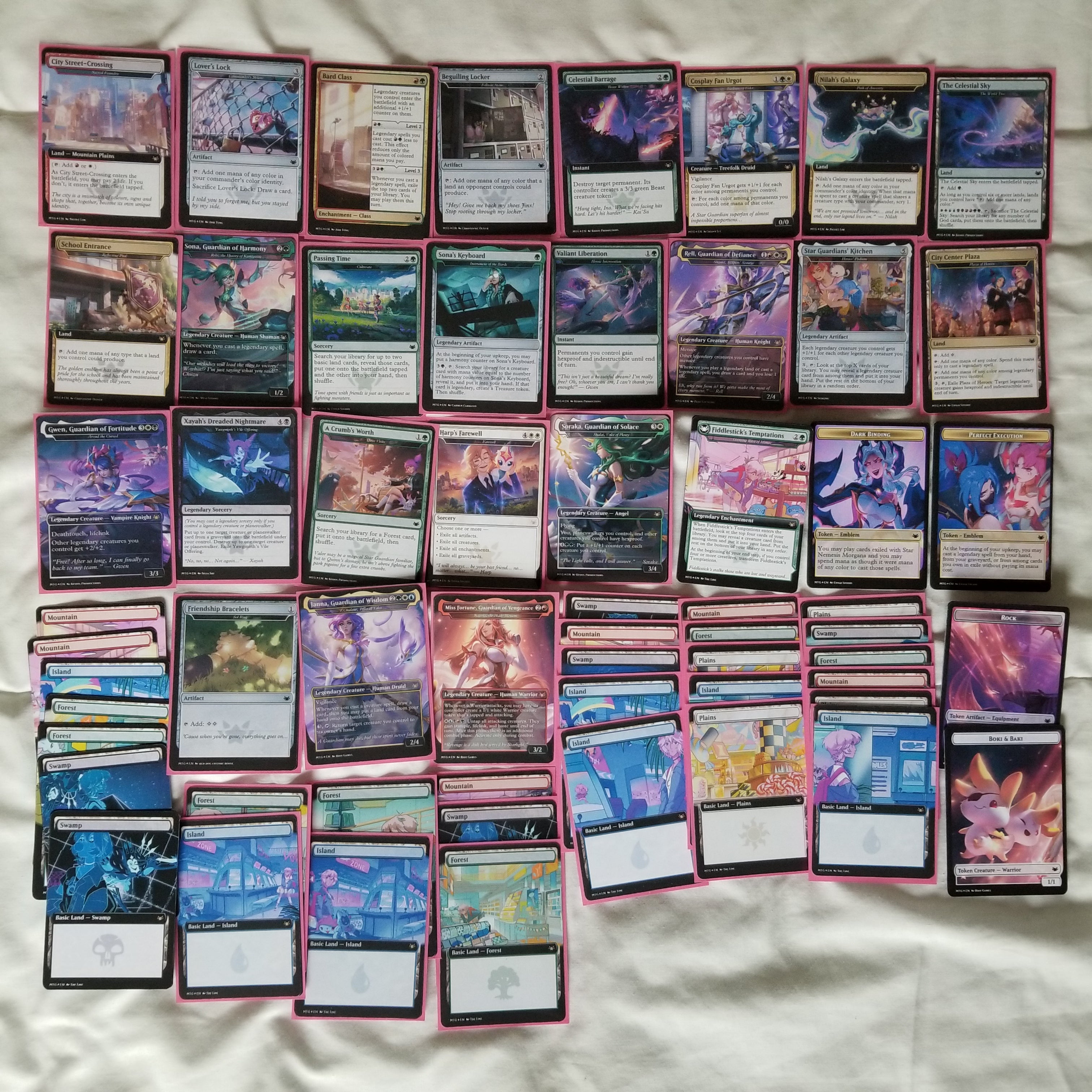 League of Legends Star Guardian 100 Card MTG Proxy EDH Commander Deck — Magic The Gathering Deck