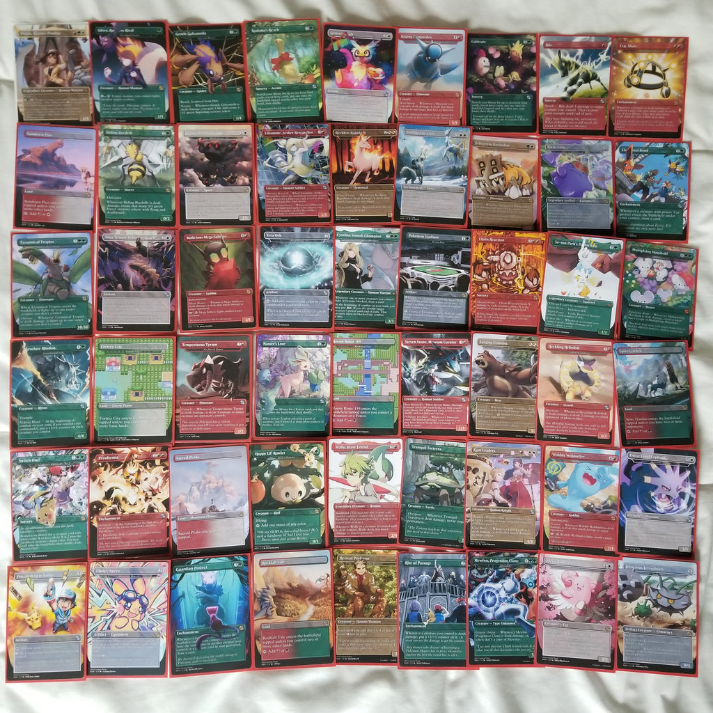 Pokemon Fullart 100 Card MTG Proxy EDH Commander Deck — Custom Magic The Gathering [Deck 2]