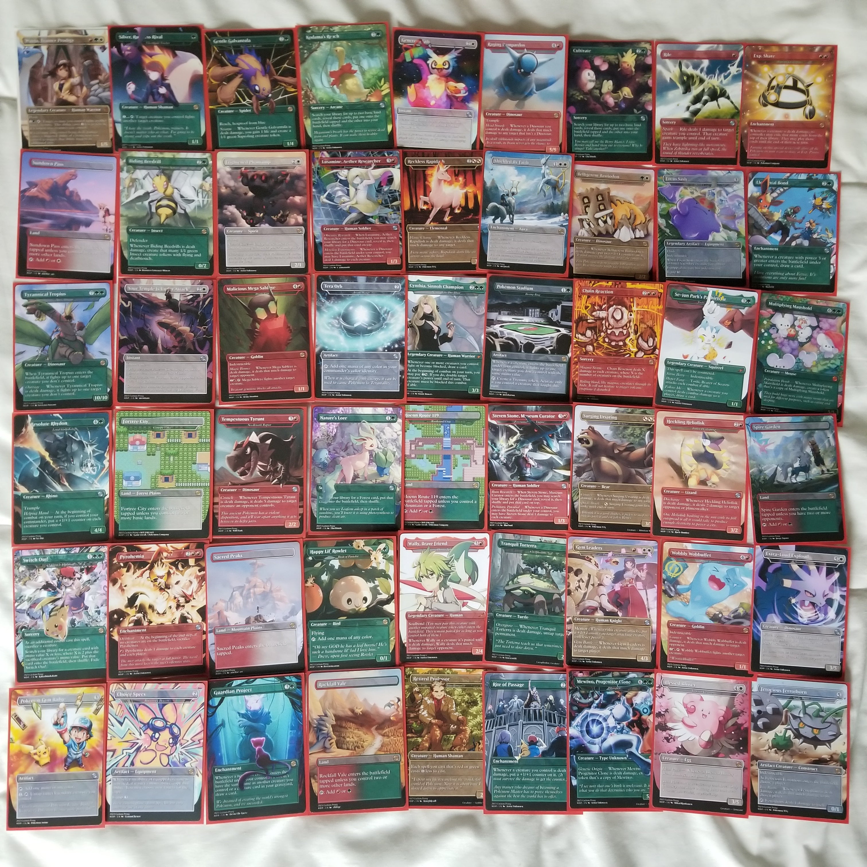 Pokemon Fullart 100 Card MTG Proxy EDH Commander Deck — Custom Magic The Gathering [Deck 2]