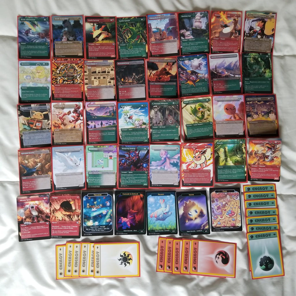 Pokemon Fullart 100 Card MTG Proxy EDH Commander Deck — Custom Magic The Gathering [Deck 2]