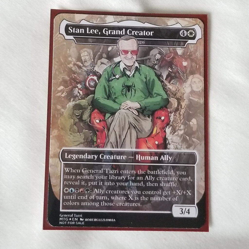 Marvel Stan Lee Super Hero 100 Card MTG Proxy EDH Commander Deck — Custom Magic The Gathering Deck