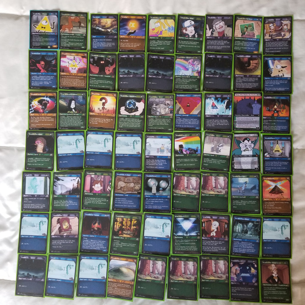 Gravity Falls MTG Proxy Commander Deck 100 Cards — Custom Magic The Gathering Deck
