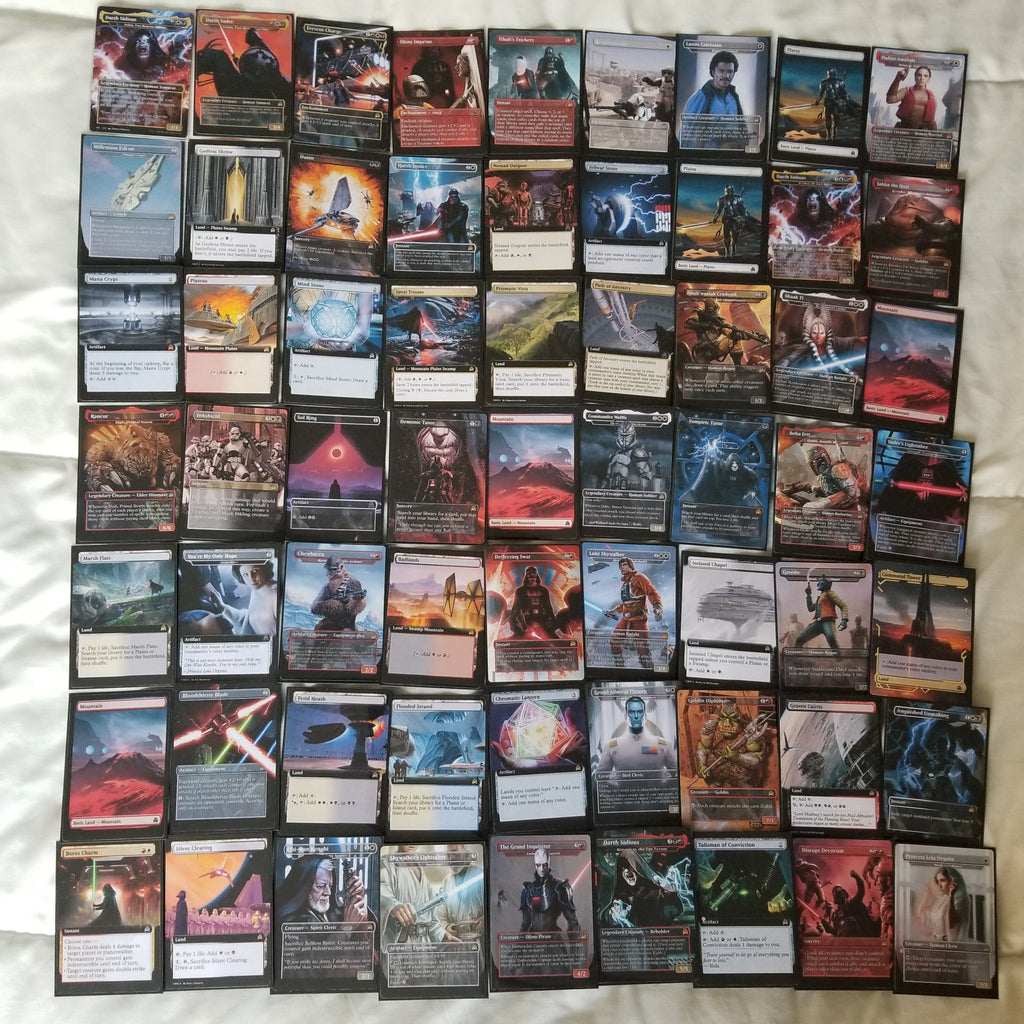 Star Wars 100 Card MTG Proxy EDH Commander Deck — Magic The Gathering Deck [Deck 4]