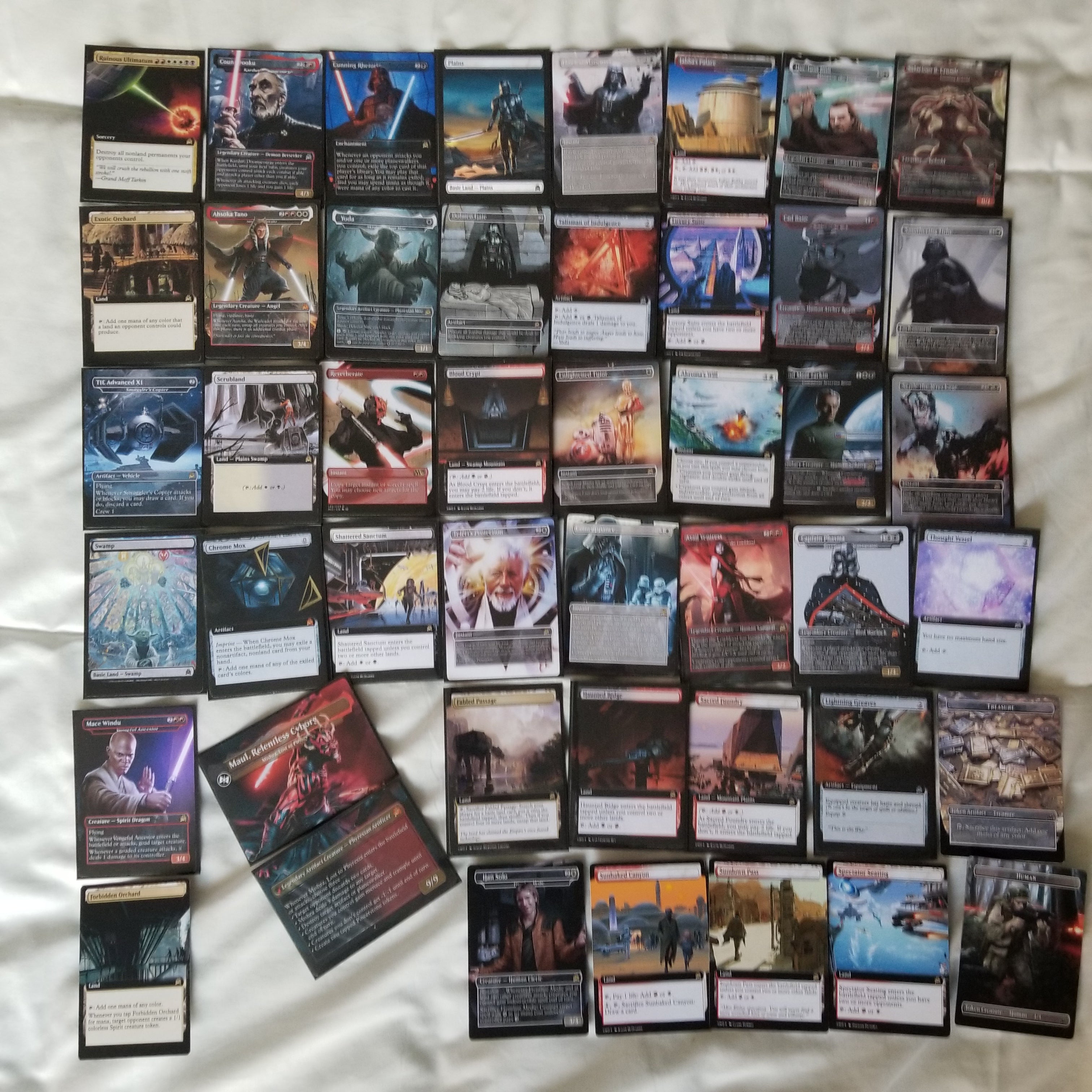 Star Wars 100 Card MTG Proxy EDH Commander Deck — Magic The Gathering Deck [Deck 4]