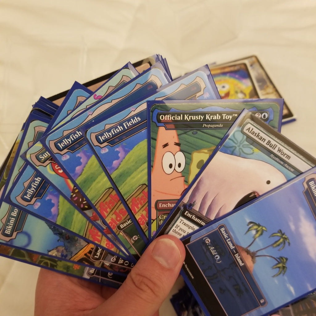 Spongebob Squarepants 100 Card MTG Proxy EDH Commander Deck — Custom Magic The Gathering Deck