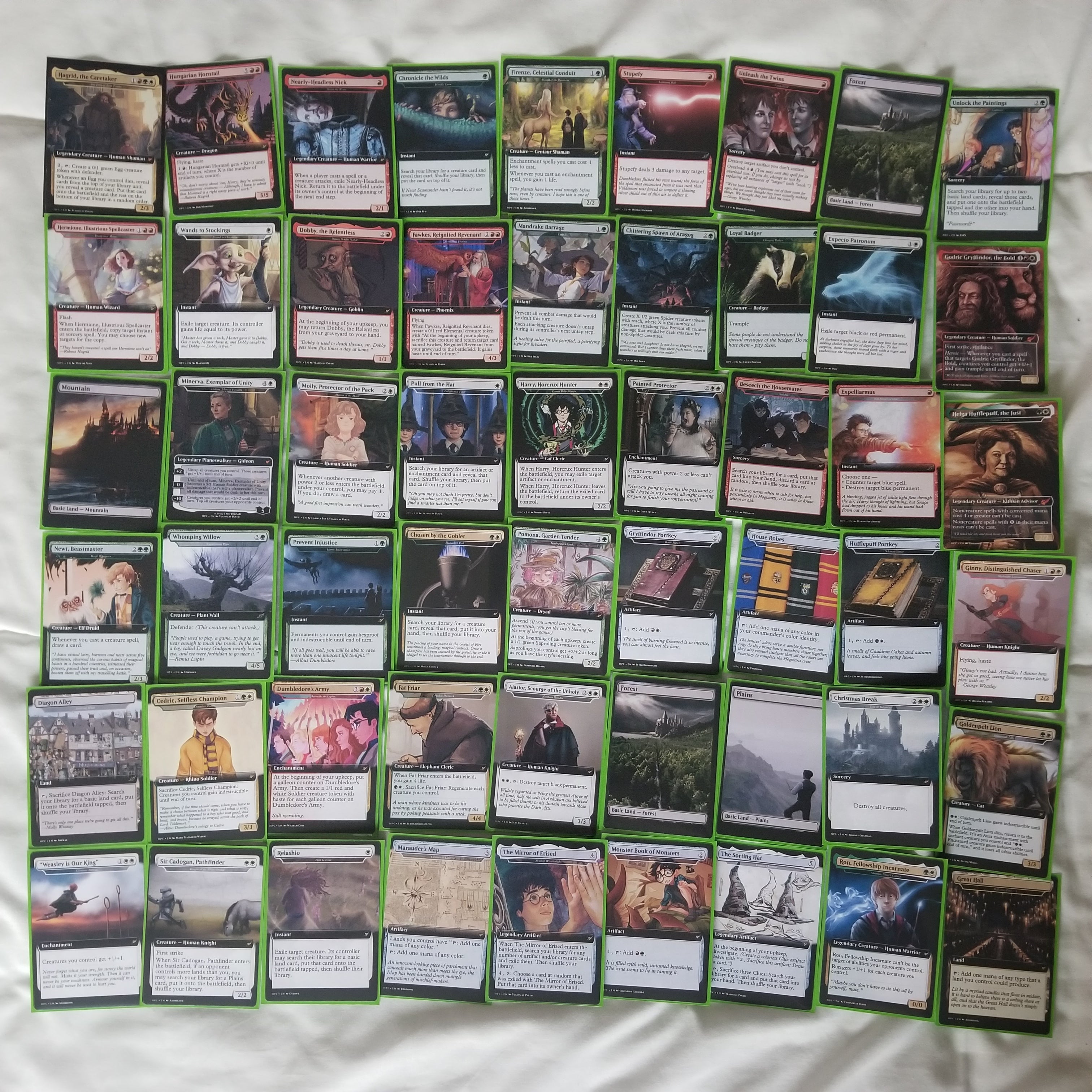 Harry Potter Hogwarts 100 Card MTG Proxy EDH Commander Deck — Custom Magic The Gathering Deck