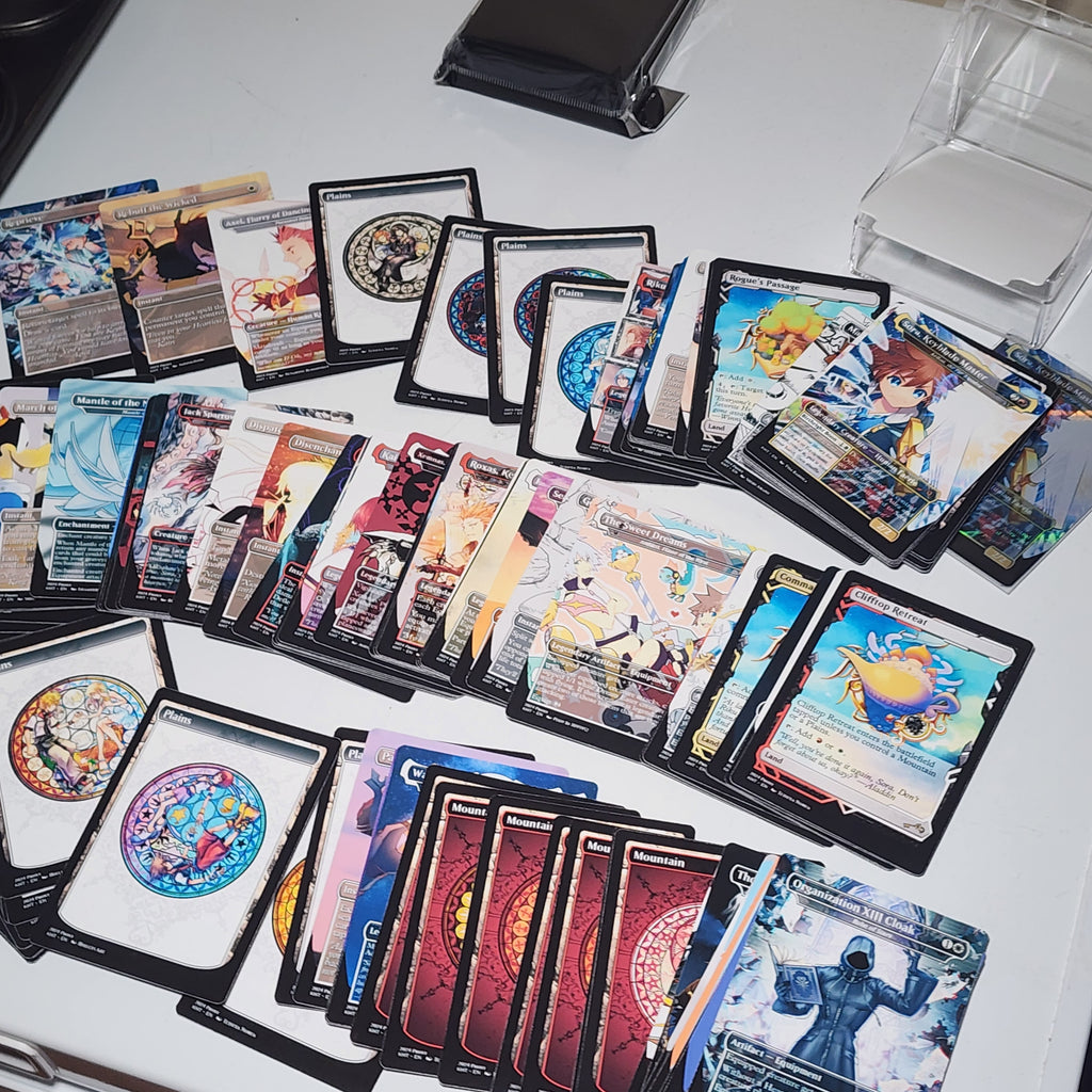Kingdom Hearts Keyblade 100 Card MTG Proxy EDH Commander Deck — Custom Magic The Gathering Deck