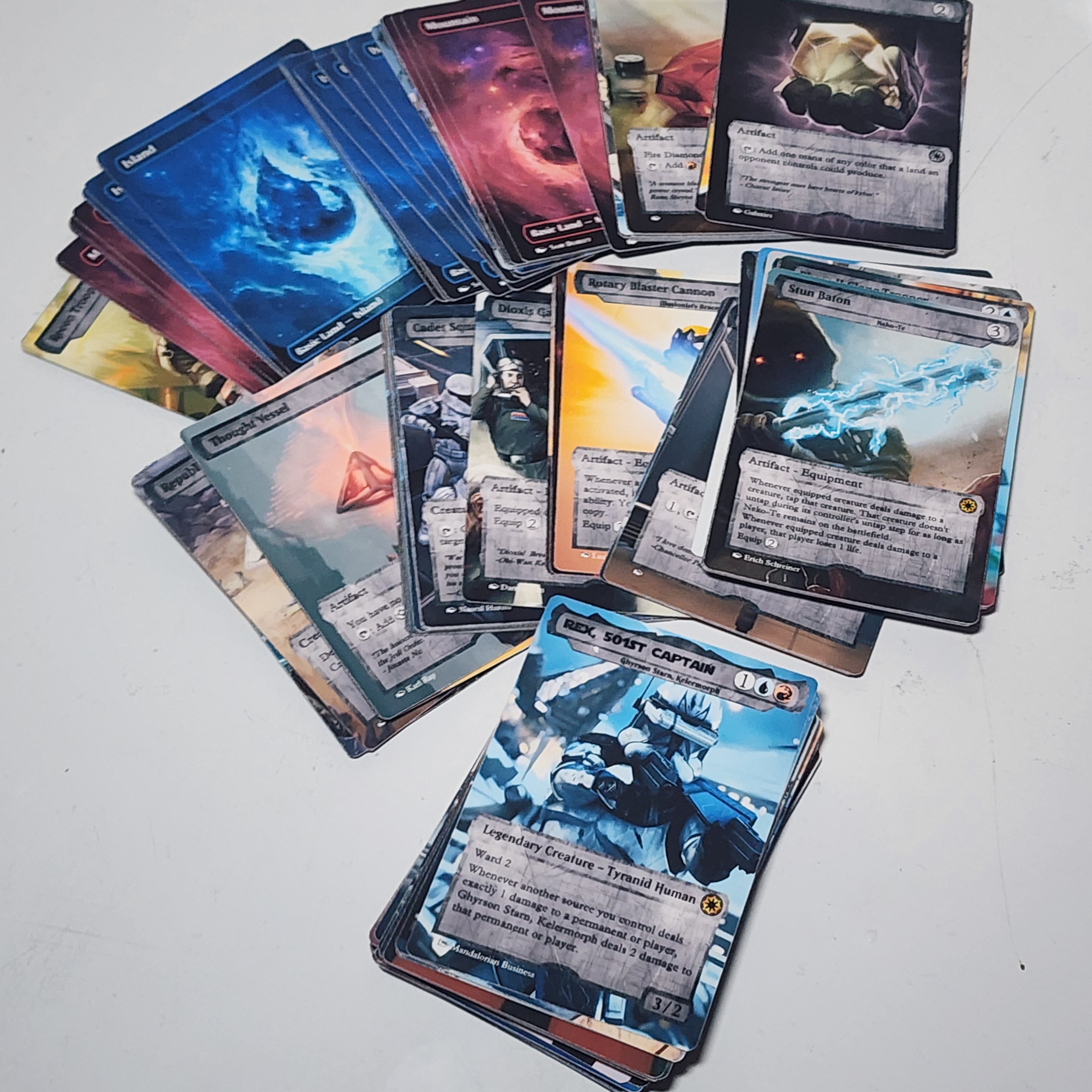Star Wars Clone Troopers MTG Proxy Commander Deck 100 Cards — Custom Magic The Gathering Deck