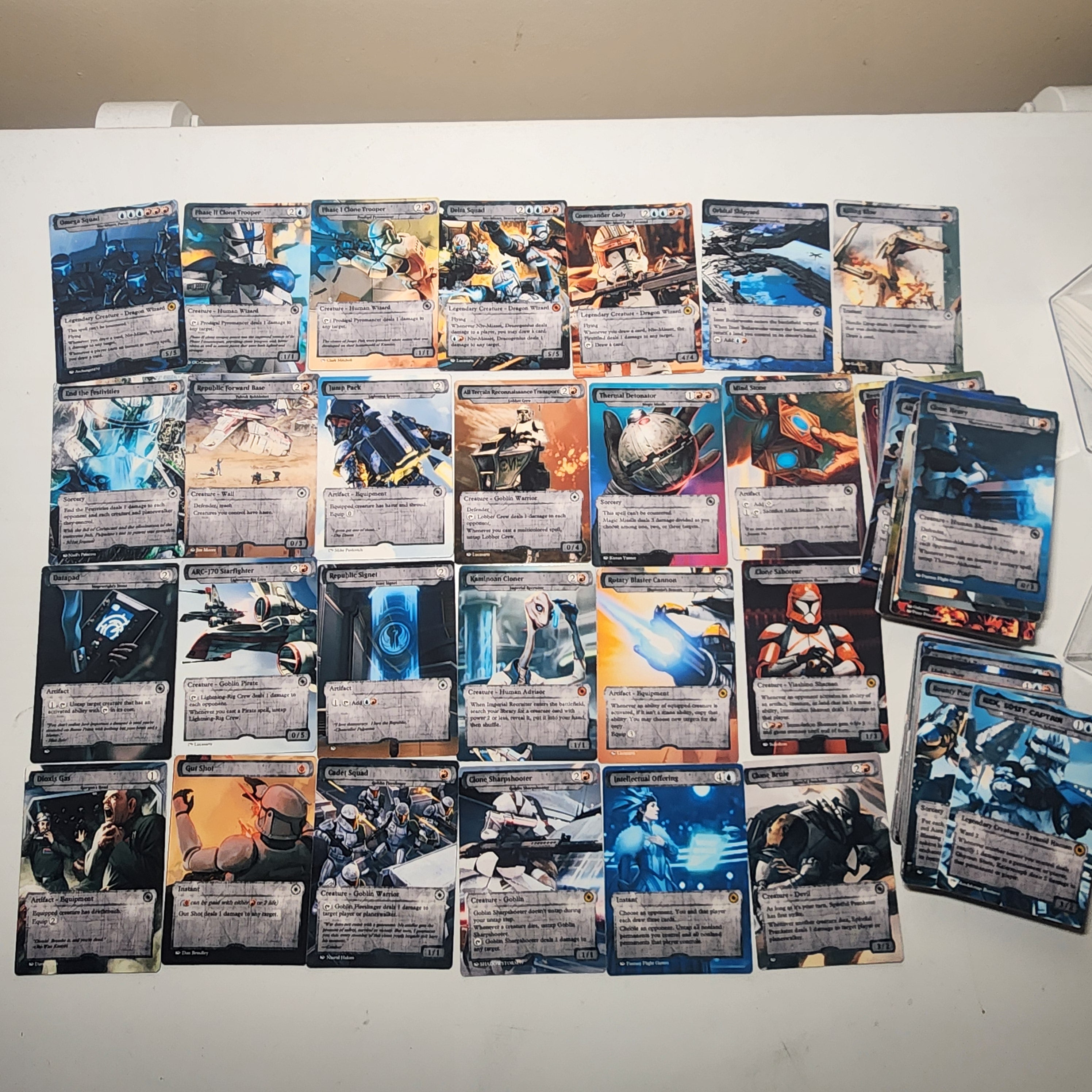 Star Wars Clone Troopers MTG Proxy Commander Deck 100 Cards — Custom Magic The Gathering Deck