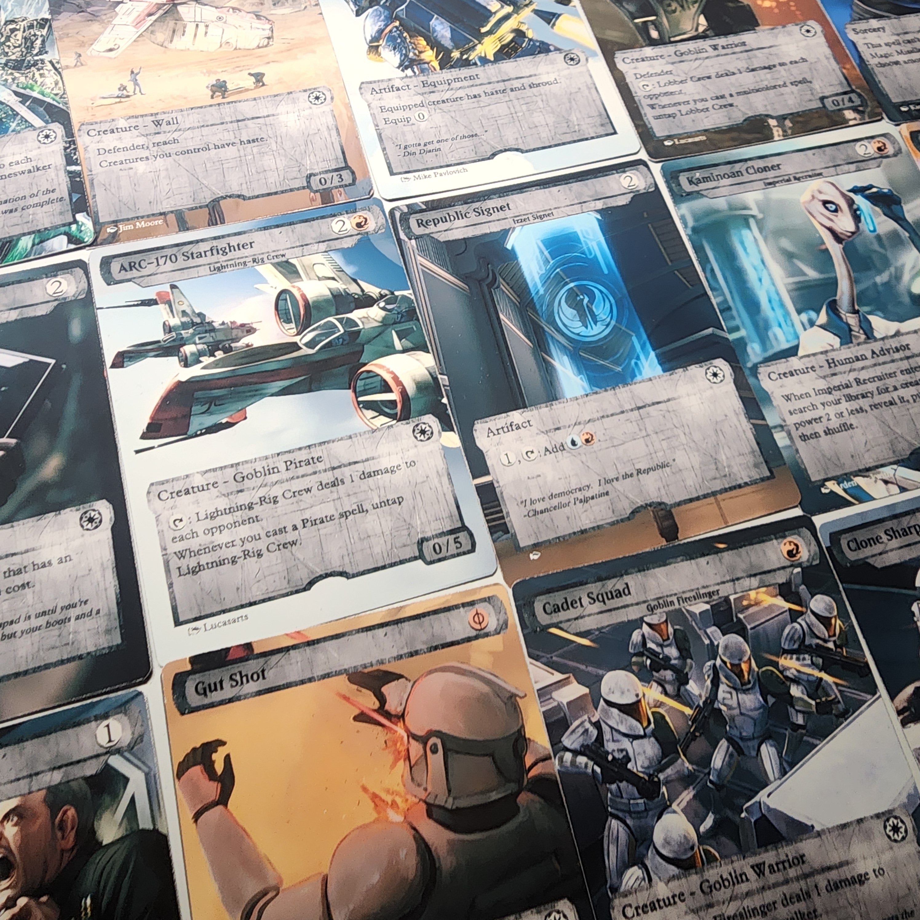 Star Wars Clone Troopers MTG Proxy Commander Deck 100 Cards — Custom Magic The Gathering Deck