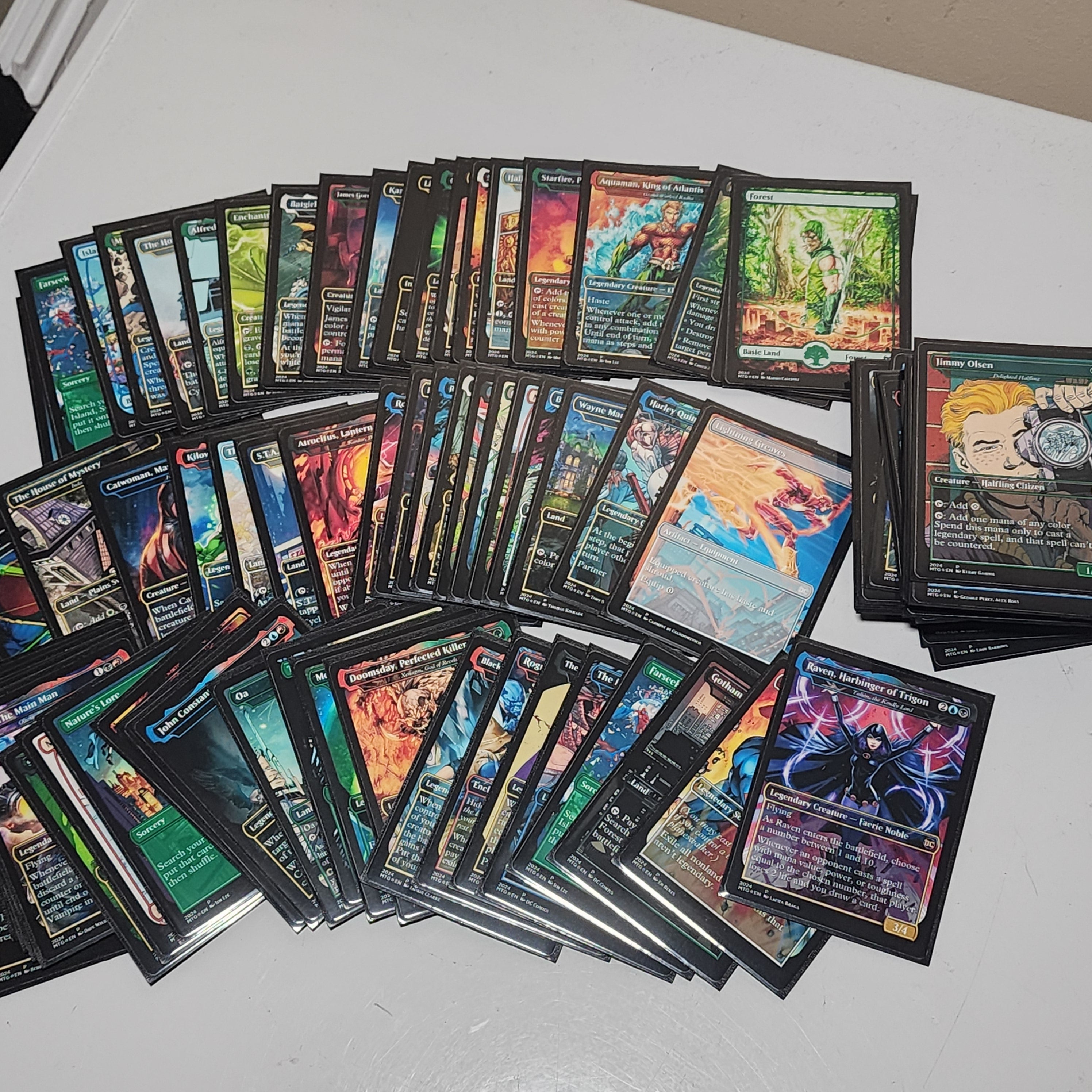 DC Comics Superman 100 Card MTG Proxy EDH Commander Deck — Custom Magic The Gathering Deck