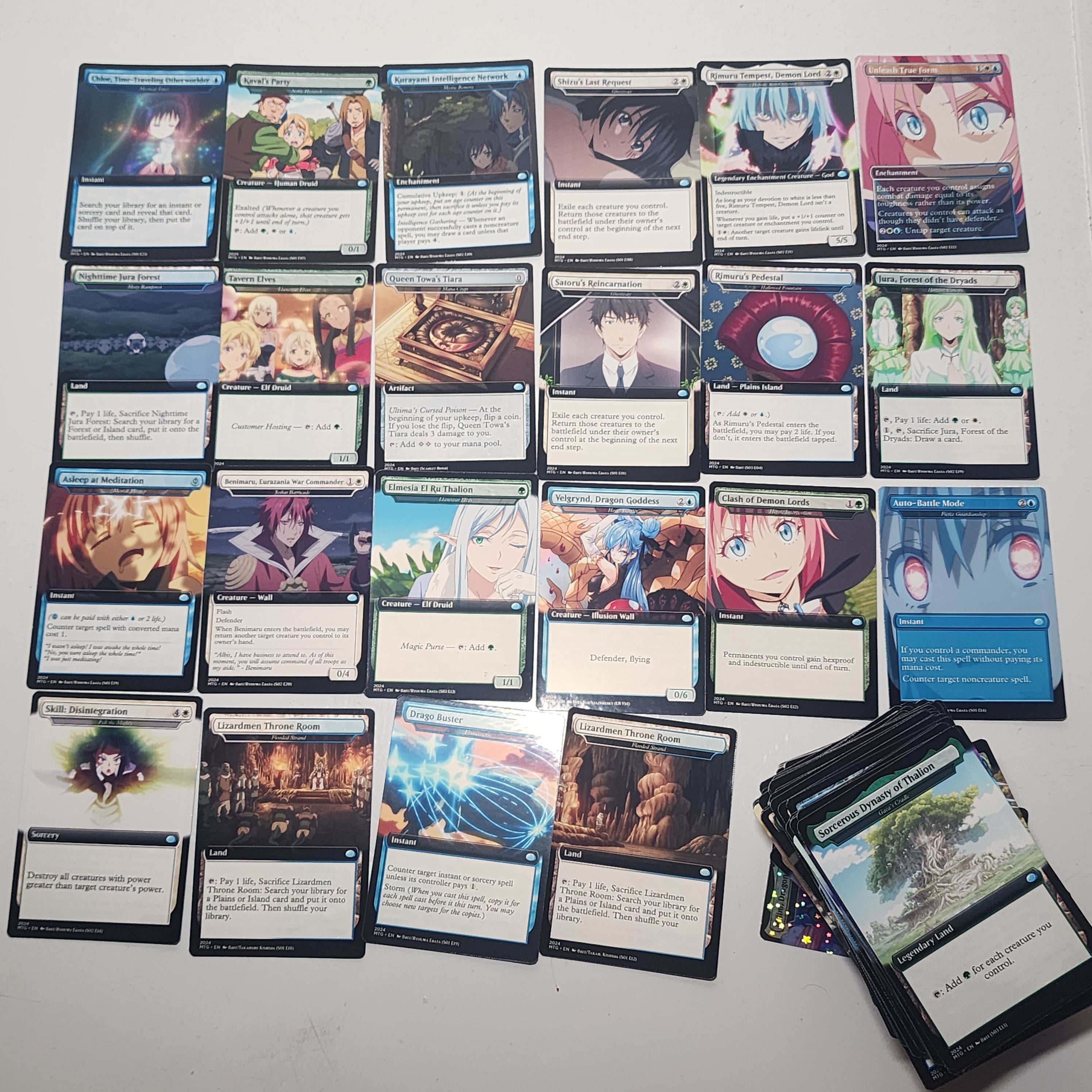 That Time I Got Reincarnated As A Slime 100 Card MTG Proxy Commander Deck — Magic The Gathering
