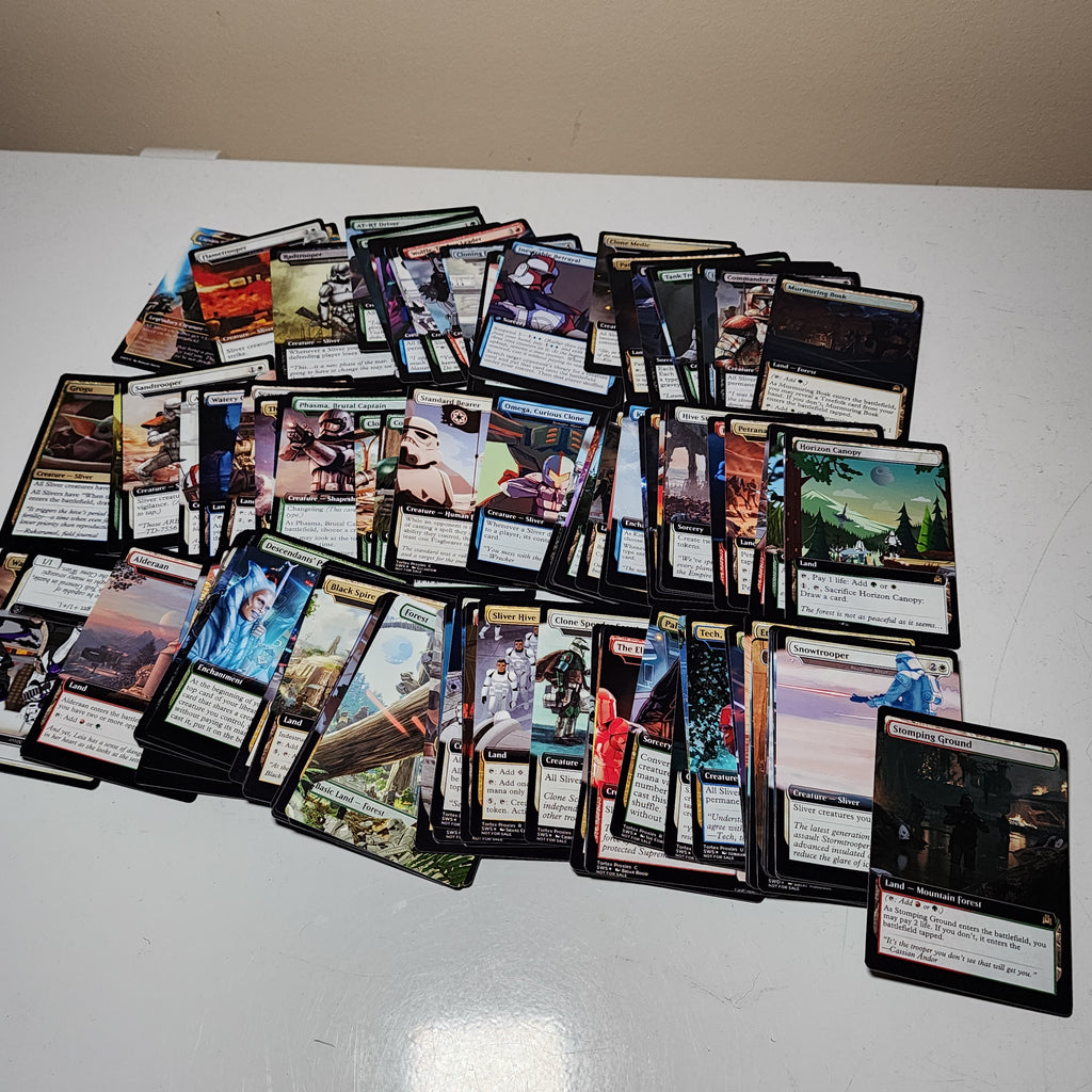 Star Wars Slivers 100 Card MTG Proxy EDH Commander Deck — Custom Magic The Gathering Deck [Deck 1]