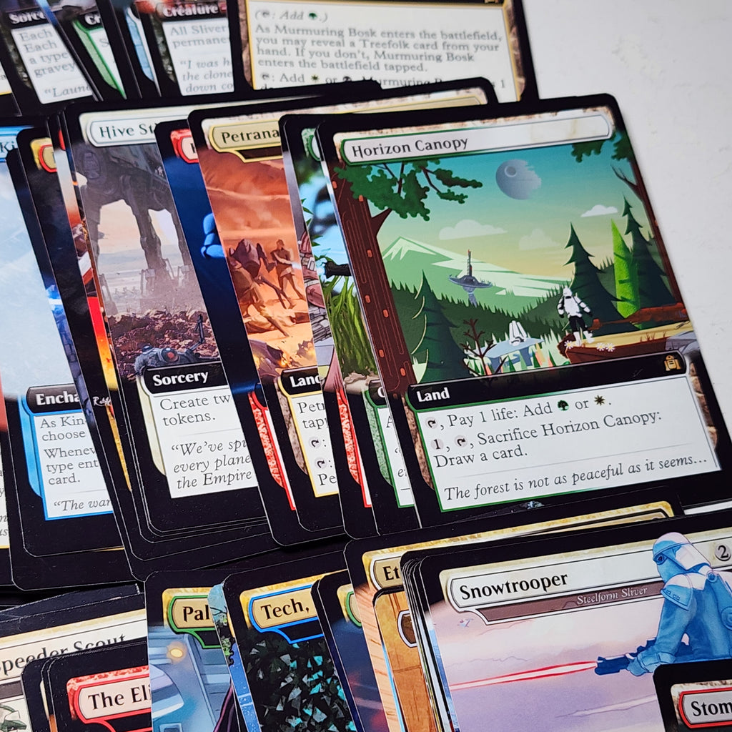Star Wars Slivers 100 Card MTG Proxy EDH Commander Deck — Custom Magic The Gathering Deck [Deck 1]