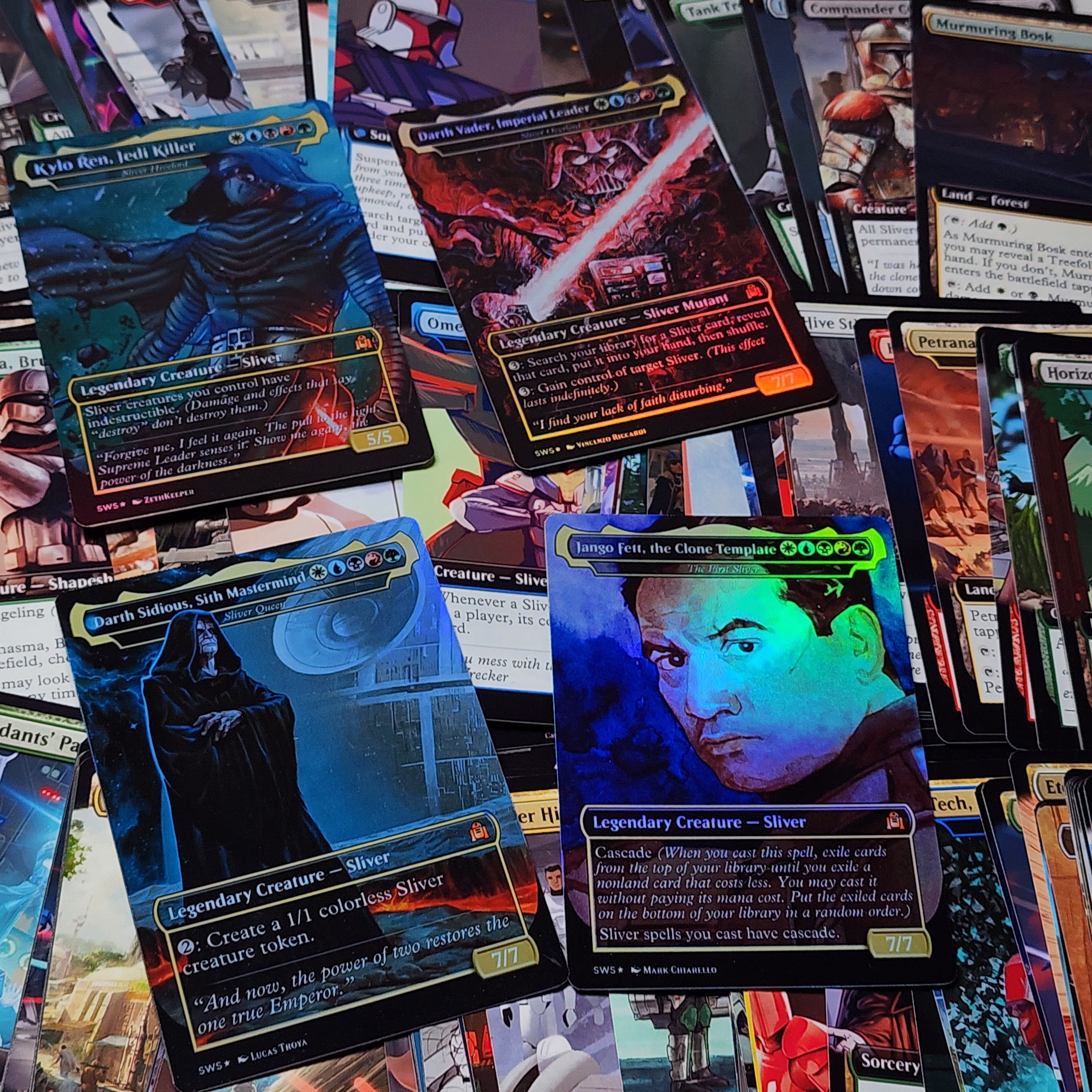 Star Wars Slivers 100 Card MTG Proxy EDH Commander Deck — Custom Magic The Gathering Deck [Deck 1]