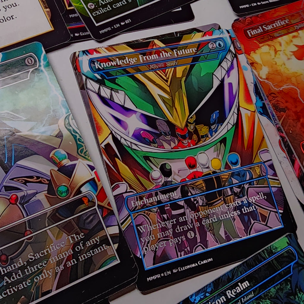 Power Rangers MTG Proxy Commander Deck 100 Cards — Custom Magic The Gathering Deck