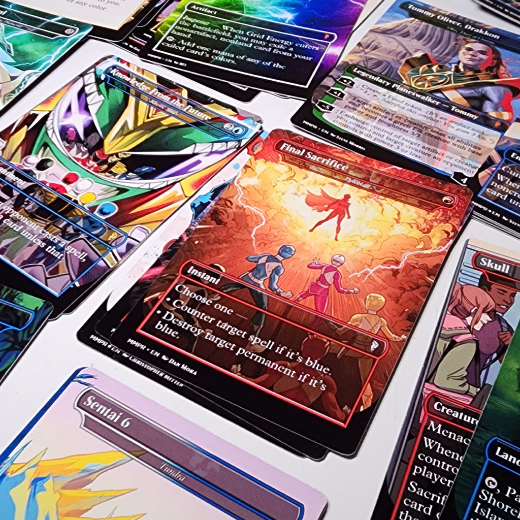 Power Rangers MTG Proxy Commander Deck 100 Cards — Custom Magic The Gathering Deck