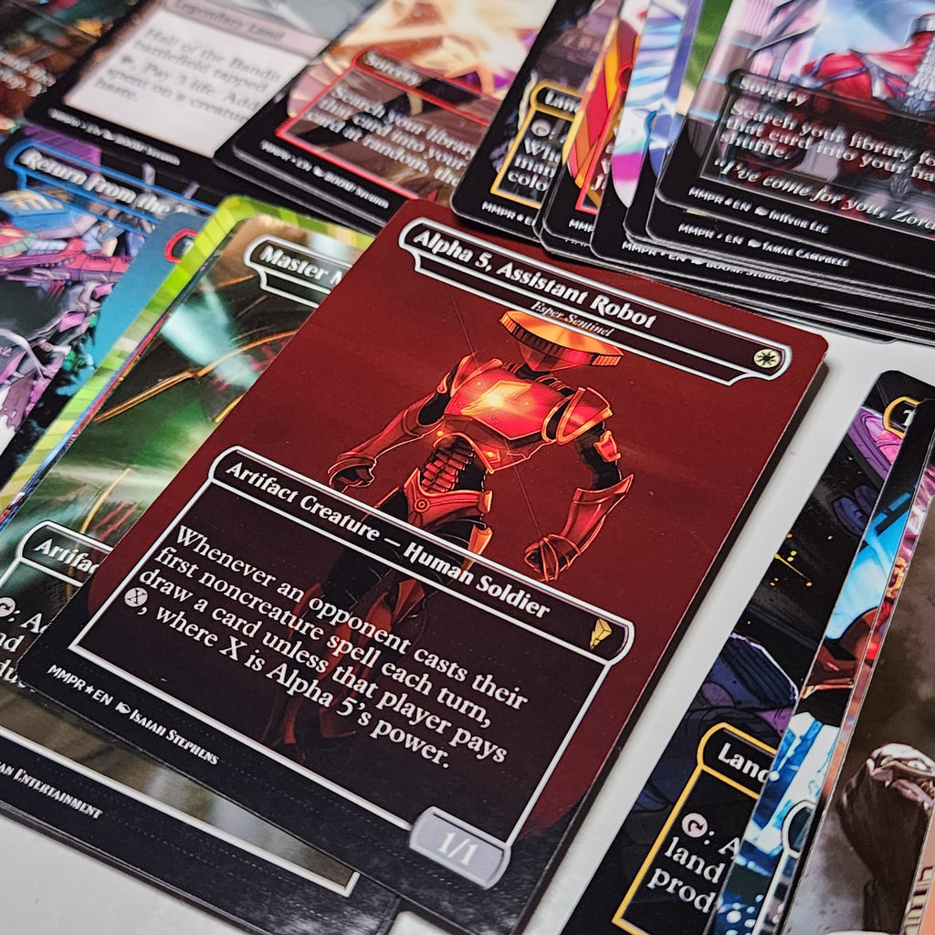 Power Rangers MTG Proxy Commander Deck 100 Cards — Custom Magic The Gathering Deck