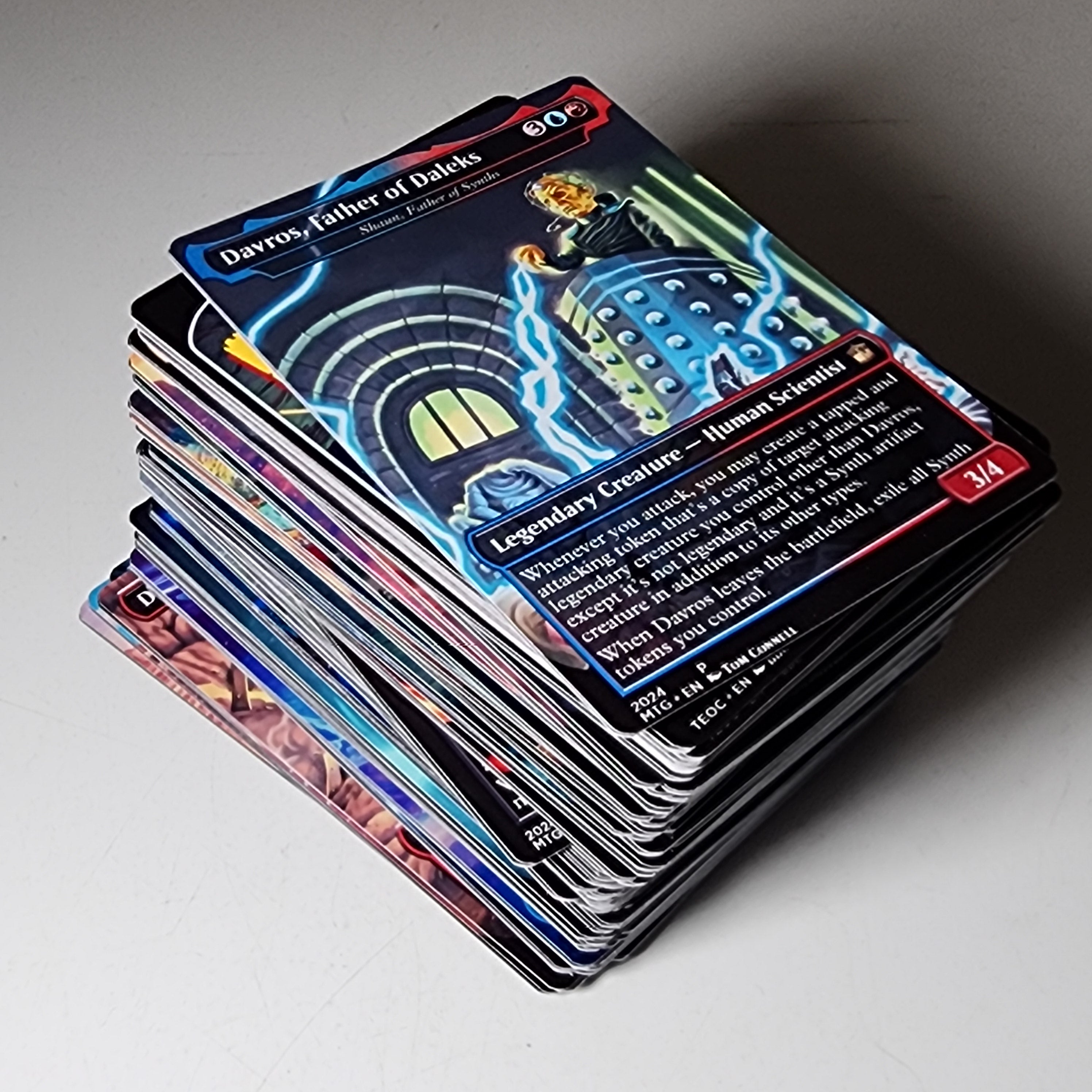 Doctor Who Tardis MTG Proxy Commander Deck 100 Cards — Custom Magic The Gathering Deck