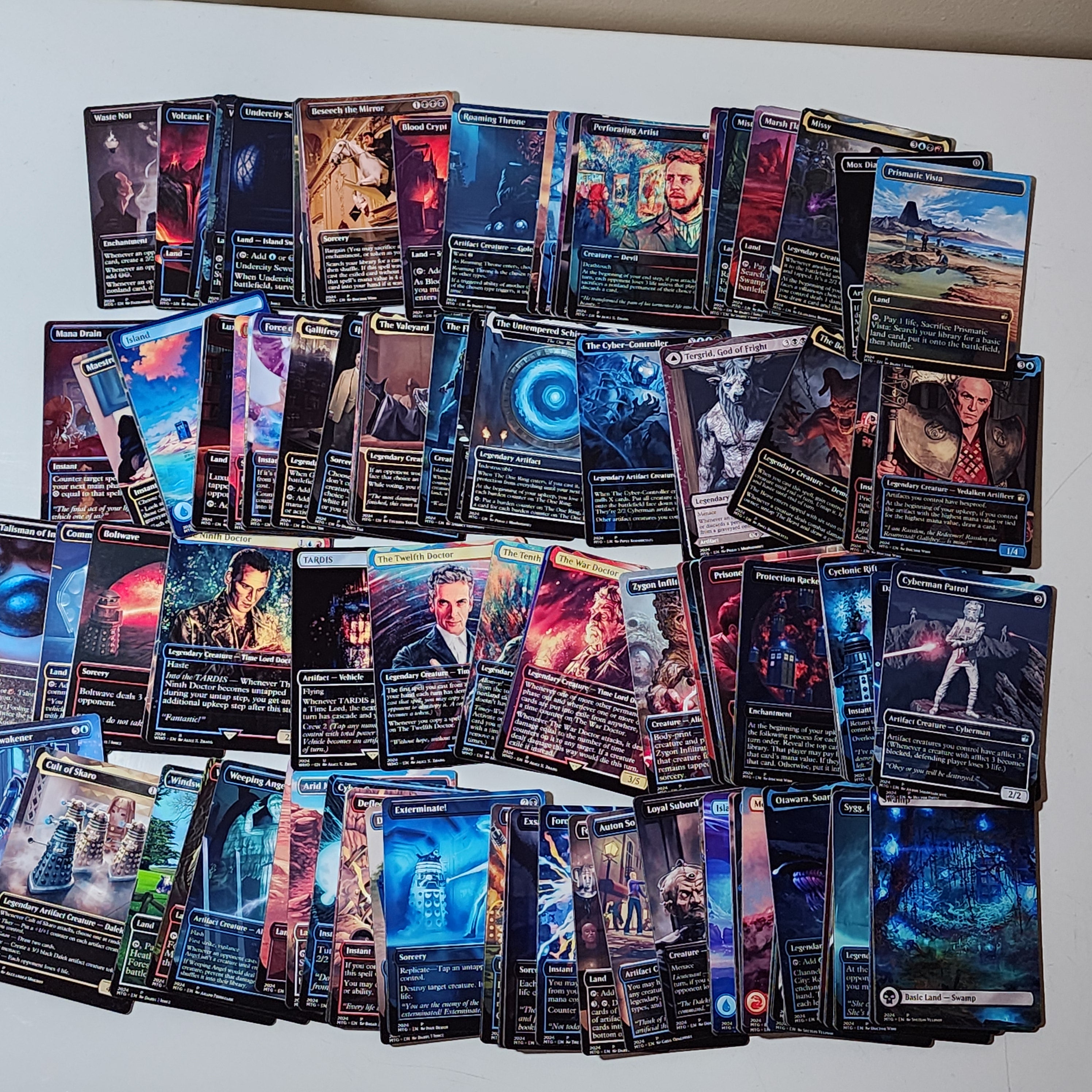 Doctor Who Tardis MTG Proxy Commander Deck 100 Cards — Custom Magic The Gathering Deck