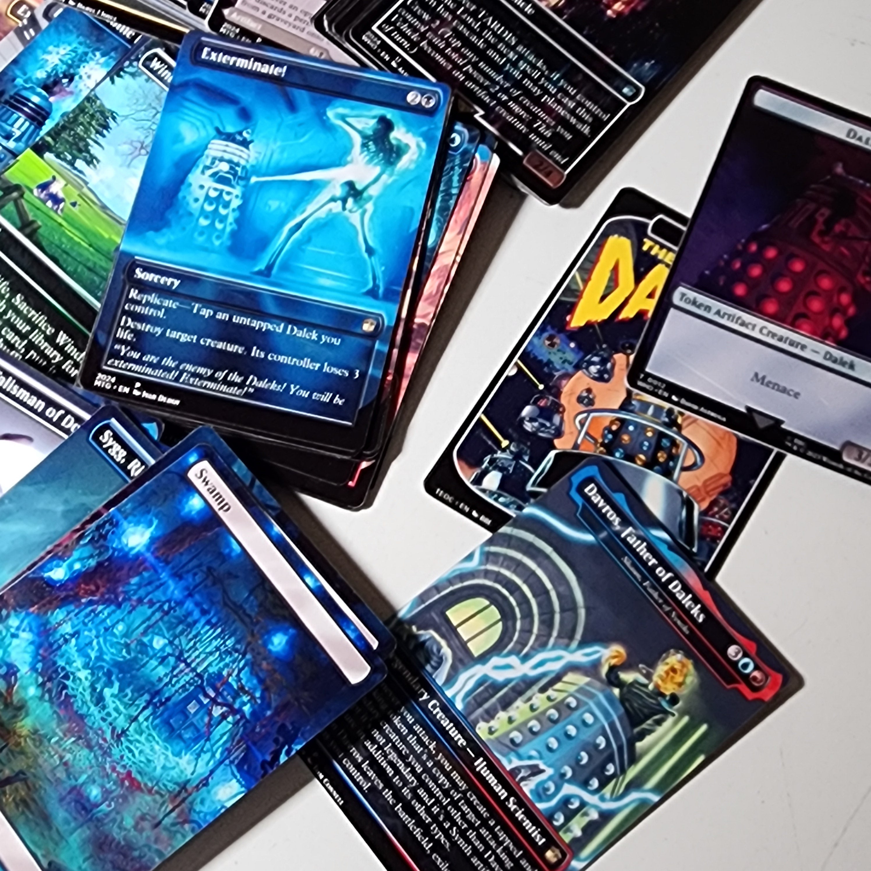 Doctor Who Tardis MTG Proxy Commander Deck 100 Cards — Custom Magic The Gathering Deck