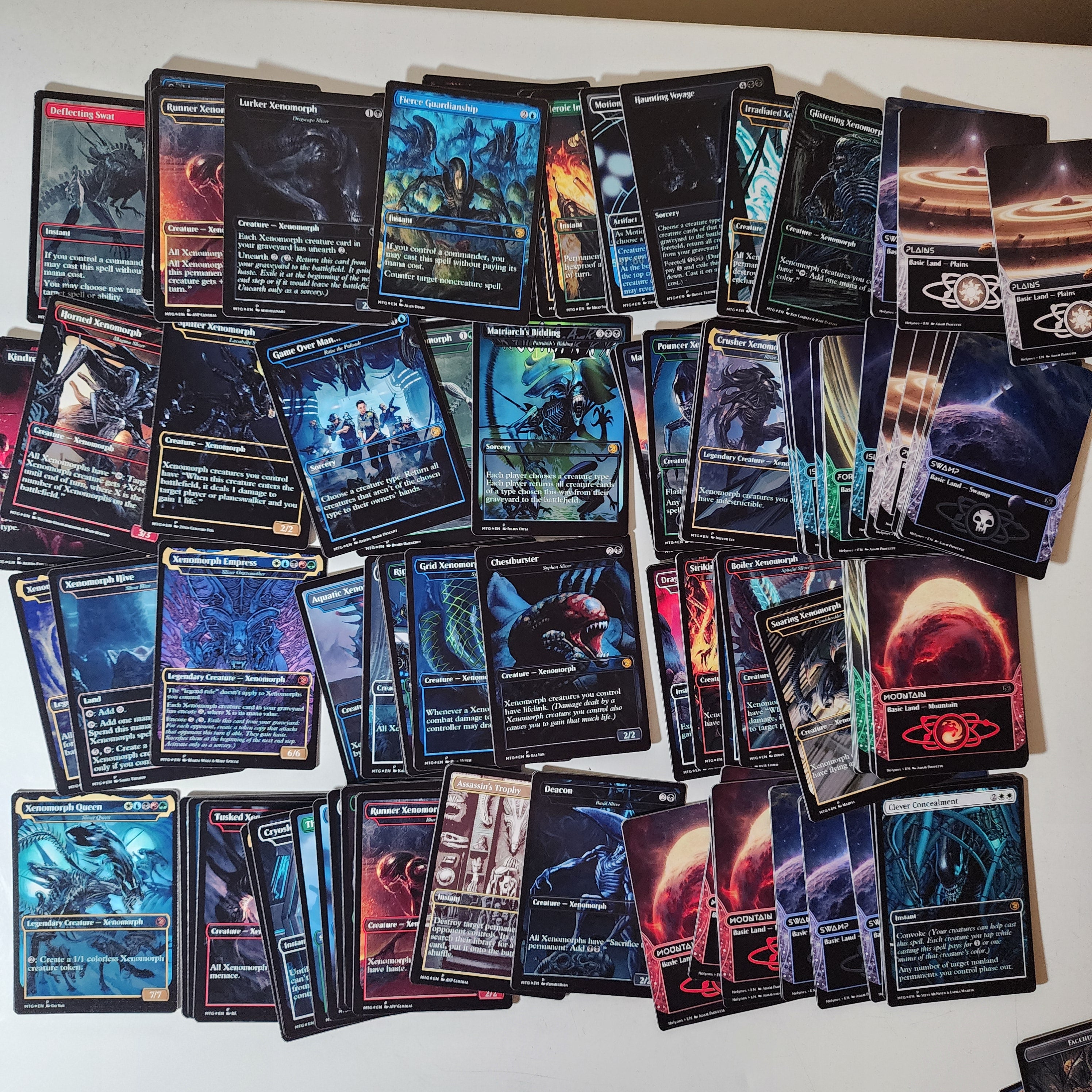 Alien Xenomorph 100 Card MTG Proxy EDH Commander Deck — Custom Magic The Gathering Deck