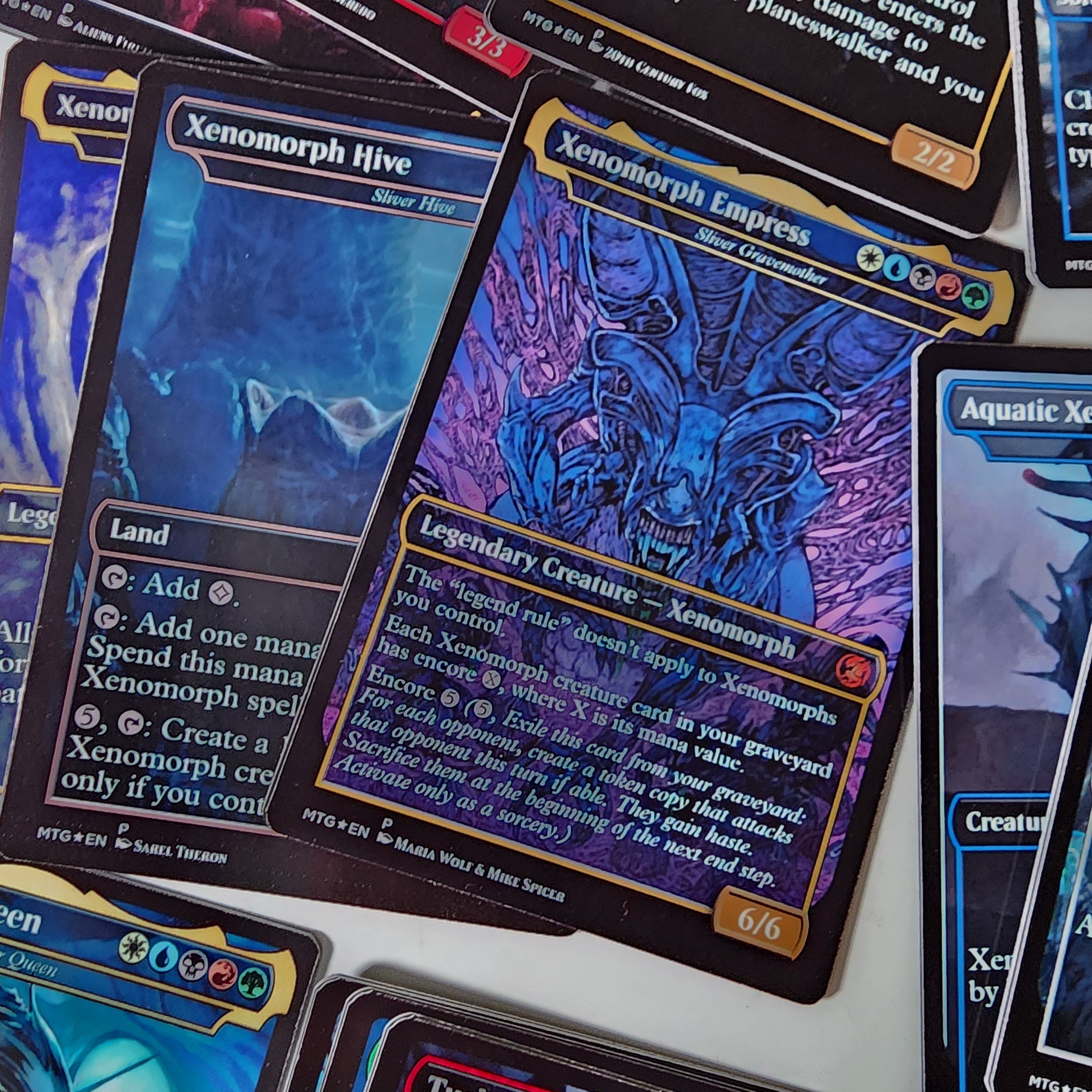 Alien Xenomorph 100 Card MTG Proxy EDH Commander Deck — Custom Magic The Gathering Deck