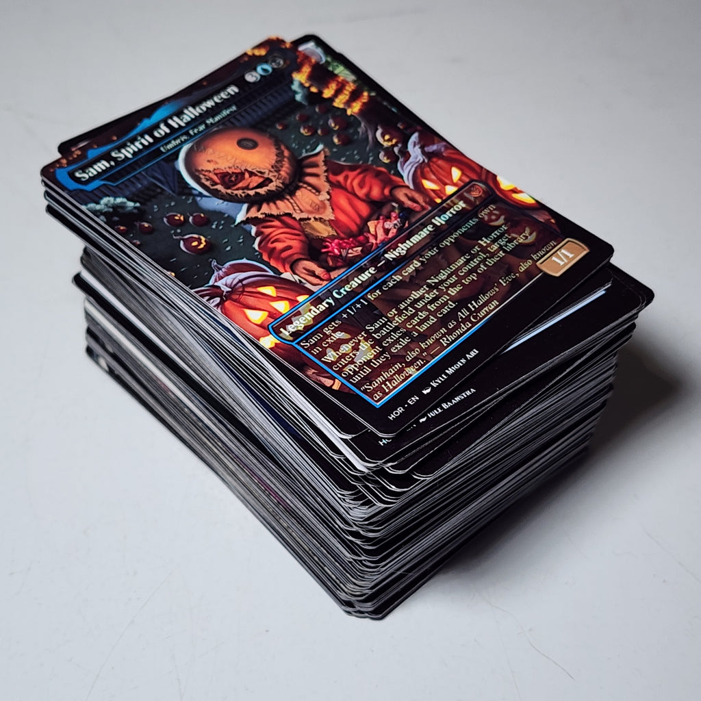 Horror Themed Halloween Movies MTG Proxy Commander Deck — Custom Magic The Gathering Deck