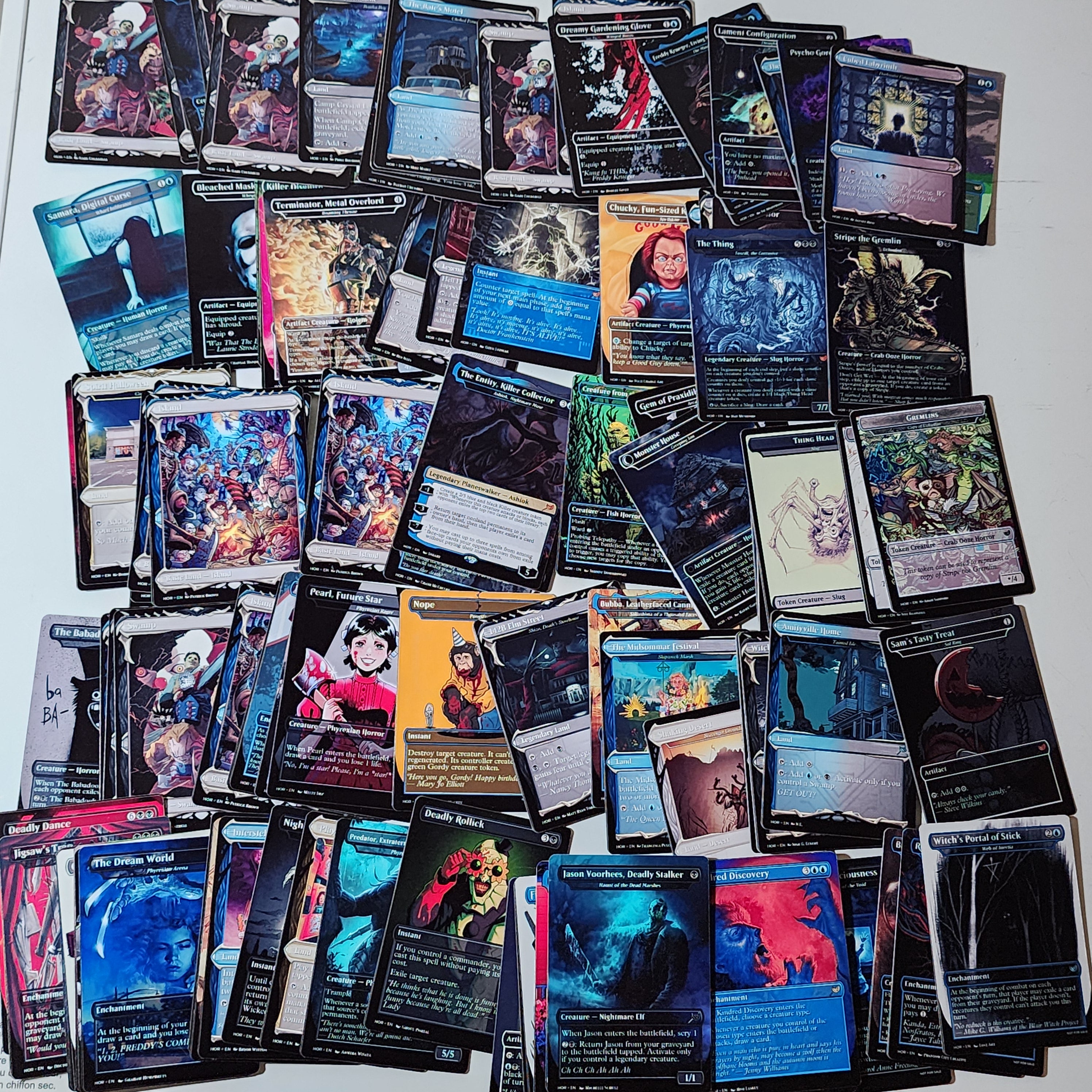 Horror Themed Halloween Movies MTG Proxy Commander Deck — Custom Magic The Gathering Deck