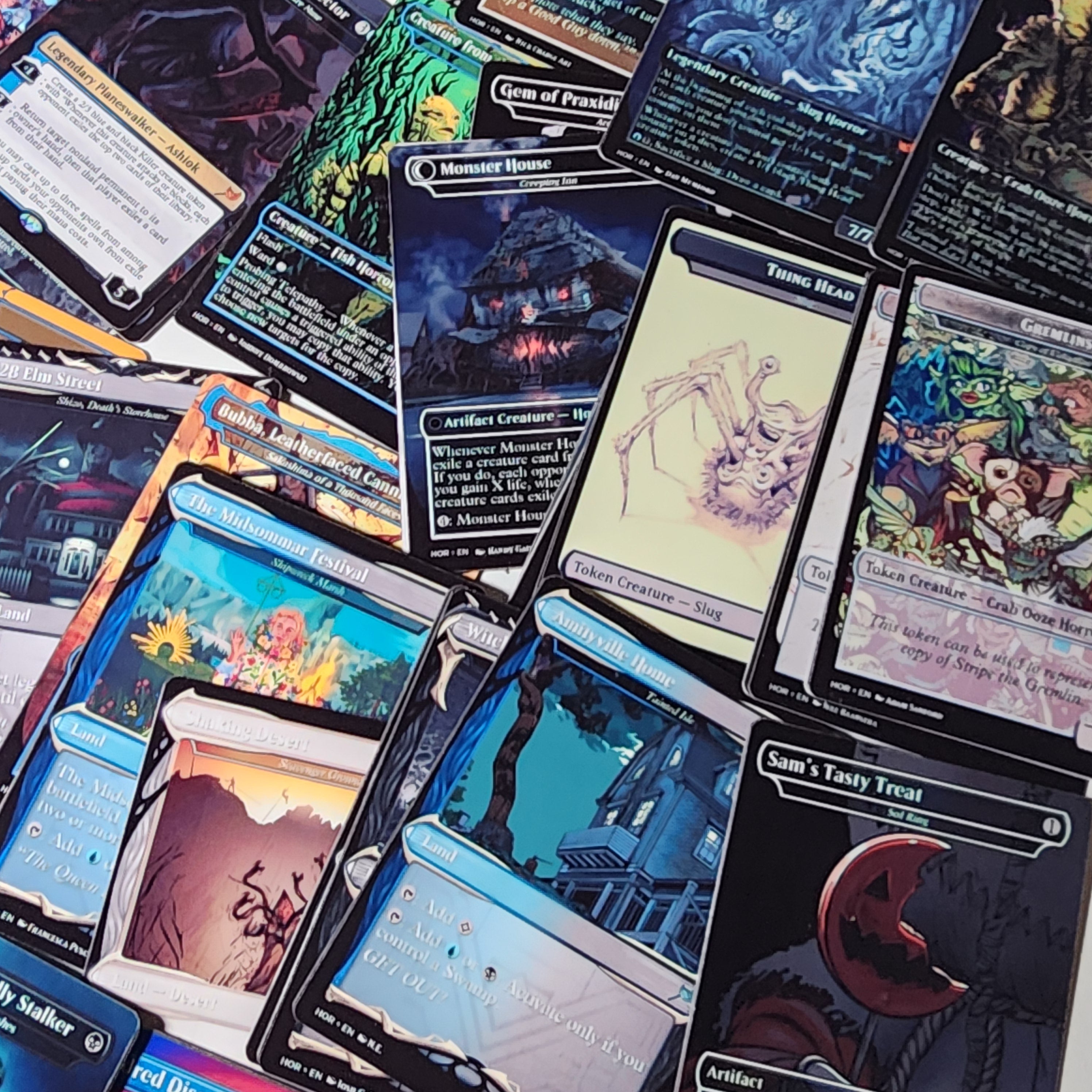 Horror Themed Halloween Movies MTG Proxy Commander Deck — Custom Magic The Gathering Deck