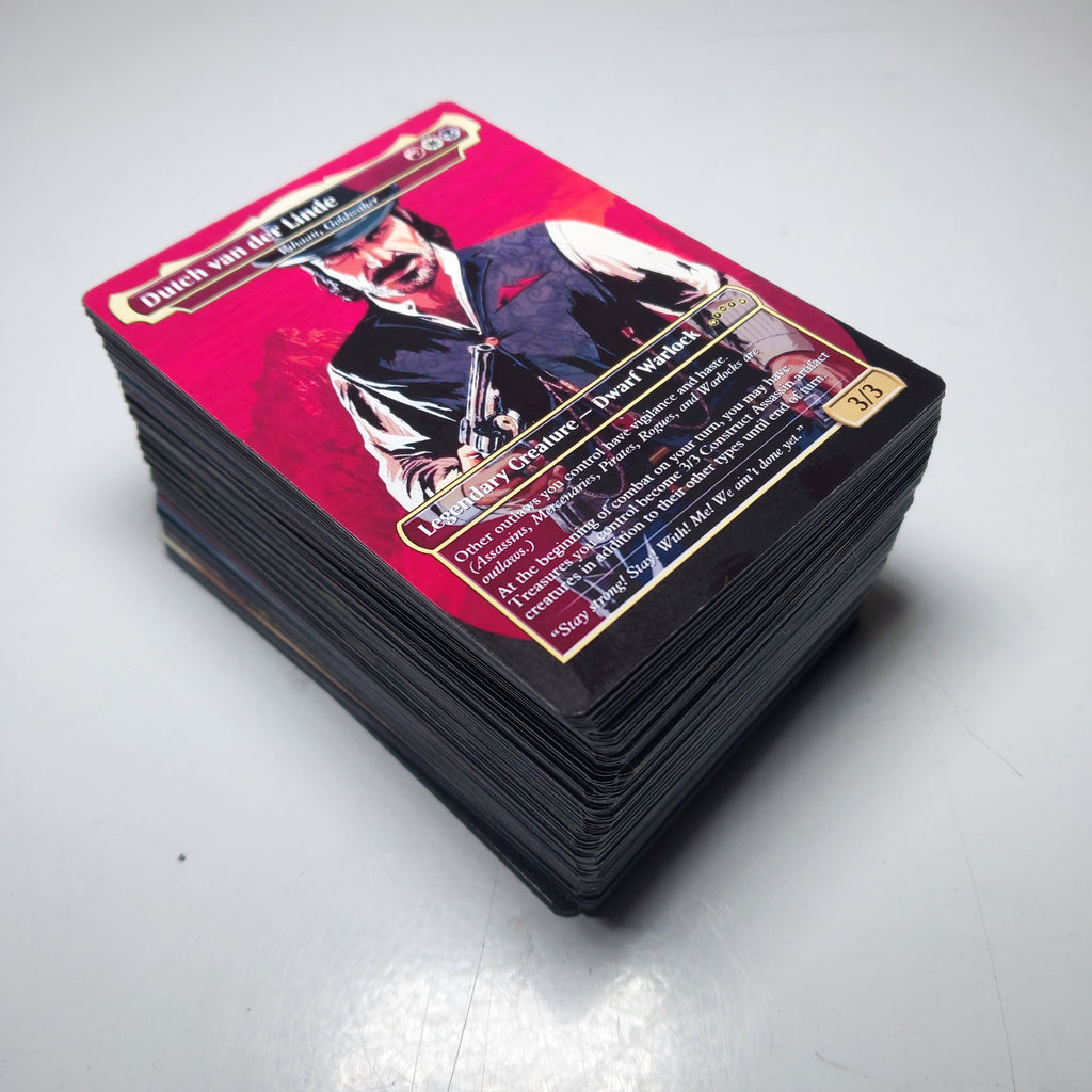 Red Dead Redemption 2 MTG Proxy Commander Deck 100 Cards — Custom Magic The Gathering Deck