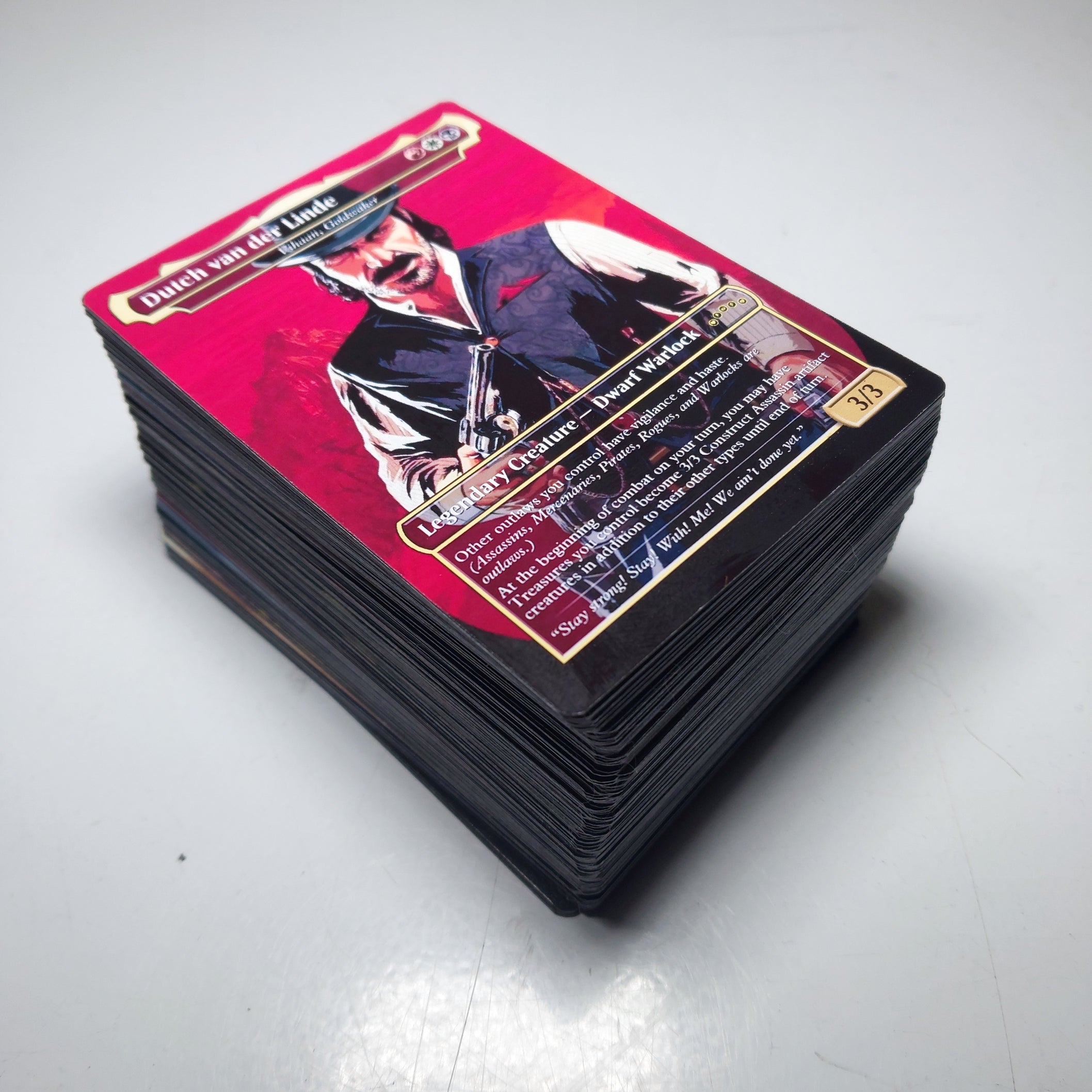 Red Dead Redemption 2 MTG Proxy Commander Deck 100 Cards — Custom Magic The Gathering Deck