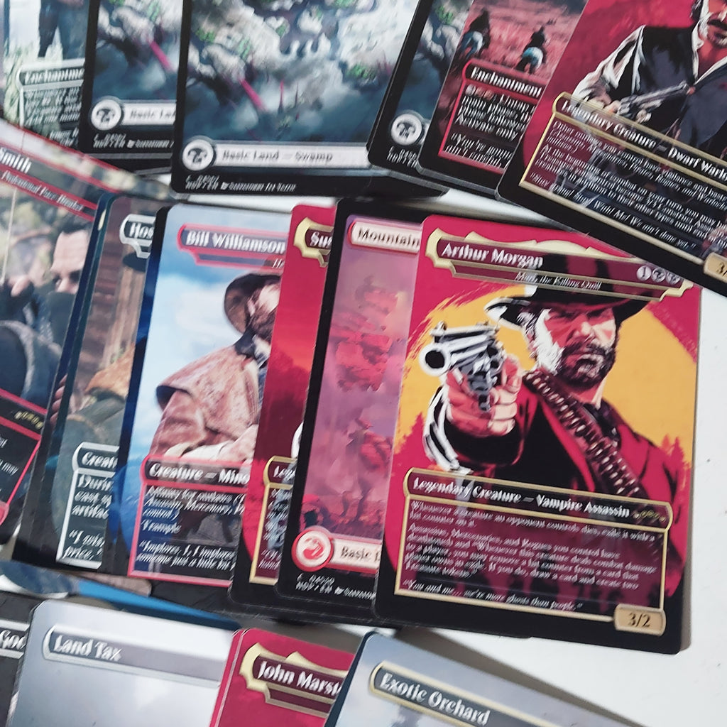 Red Dead Redemption 2 MTG Proxy Commander Deck 100 Cards — Custom Magic The Gathering Deck