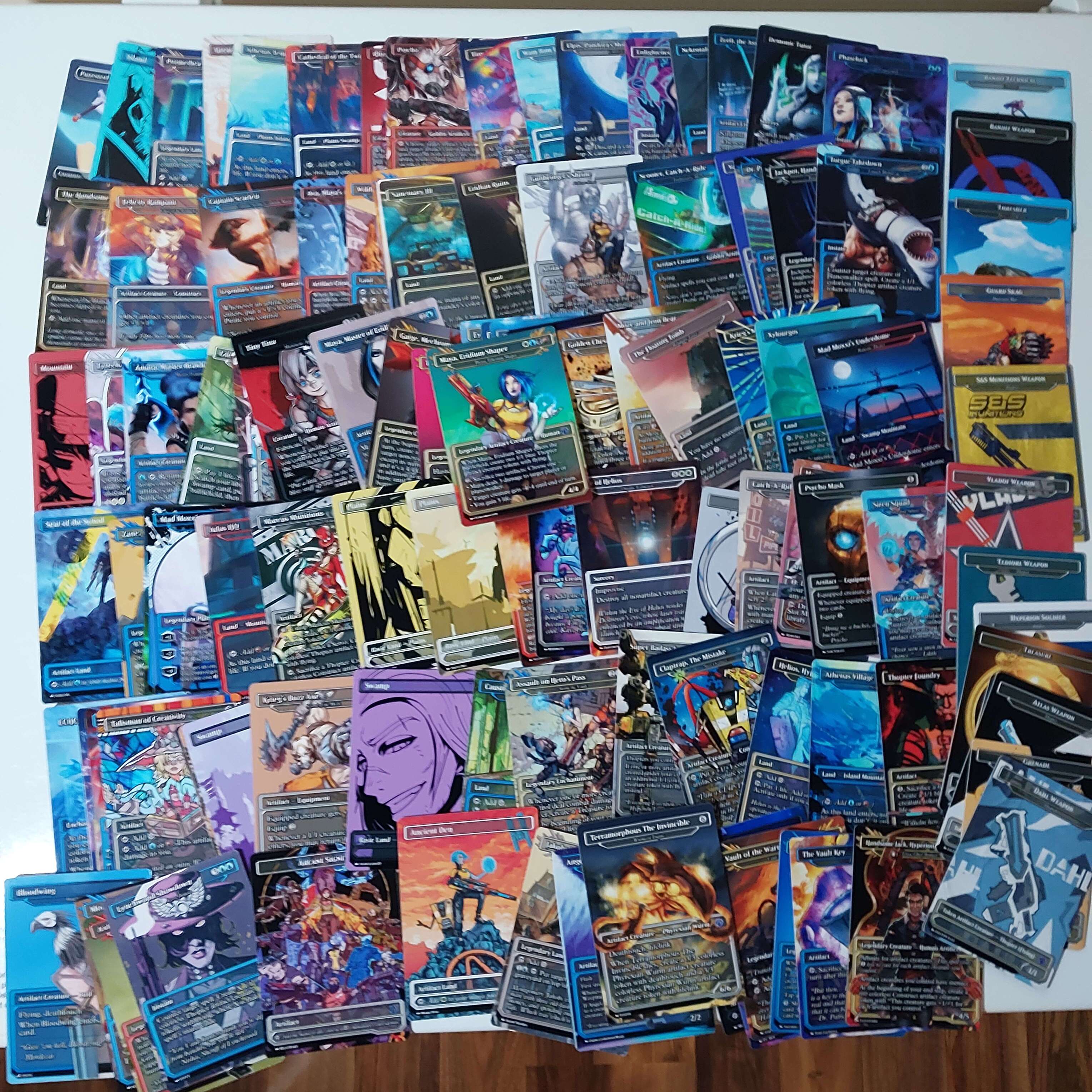 Borderlands Video Game MTG Proxy Commander Deck 100 Cards — Custom Magic The Gathering Deck