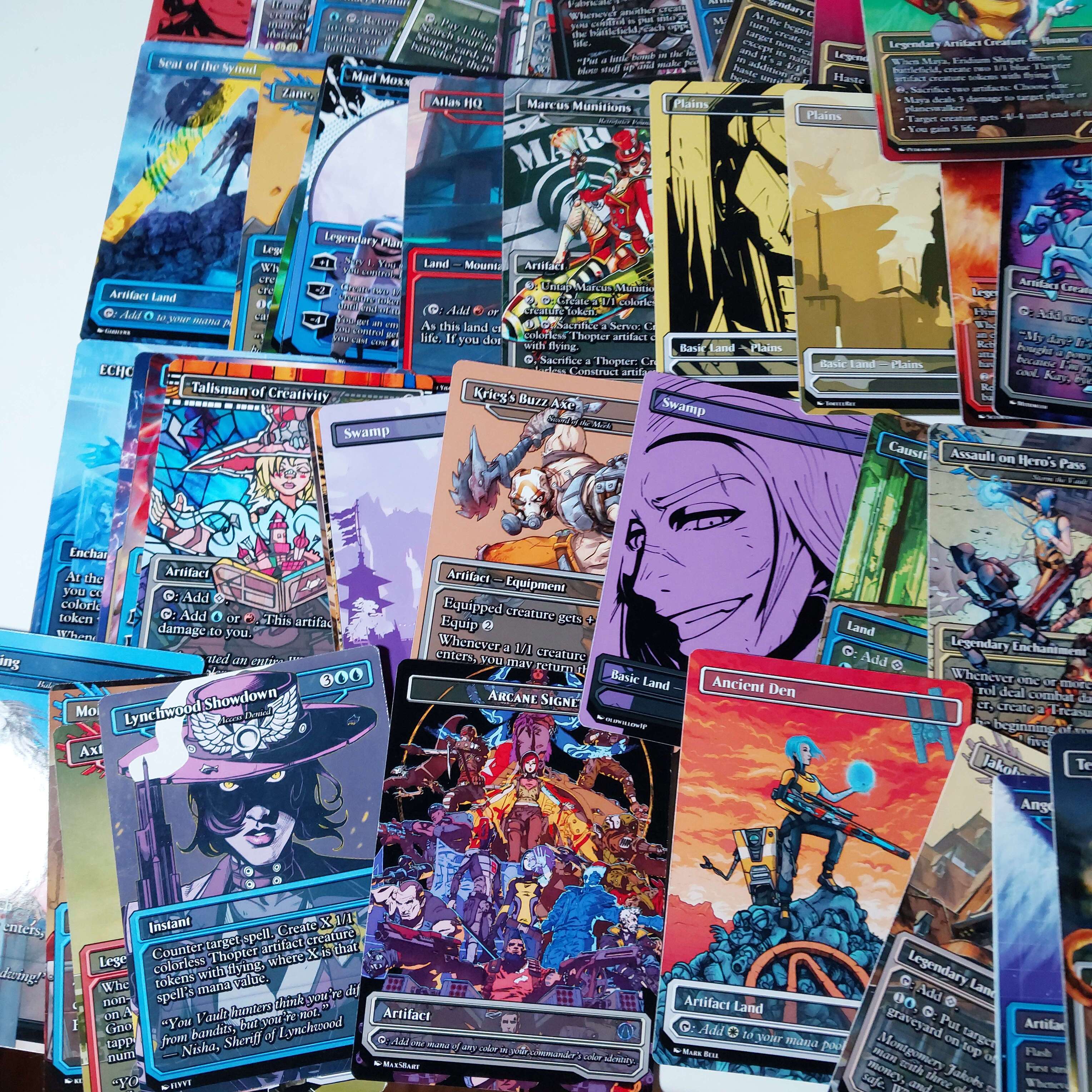 Borderlands Video Game MTG Proxy Commander Deck 100 Cards — Custom Magic The Gathering Deck