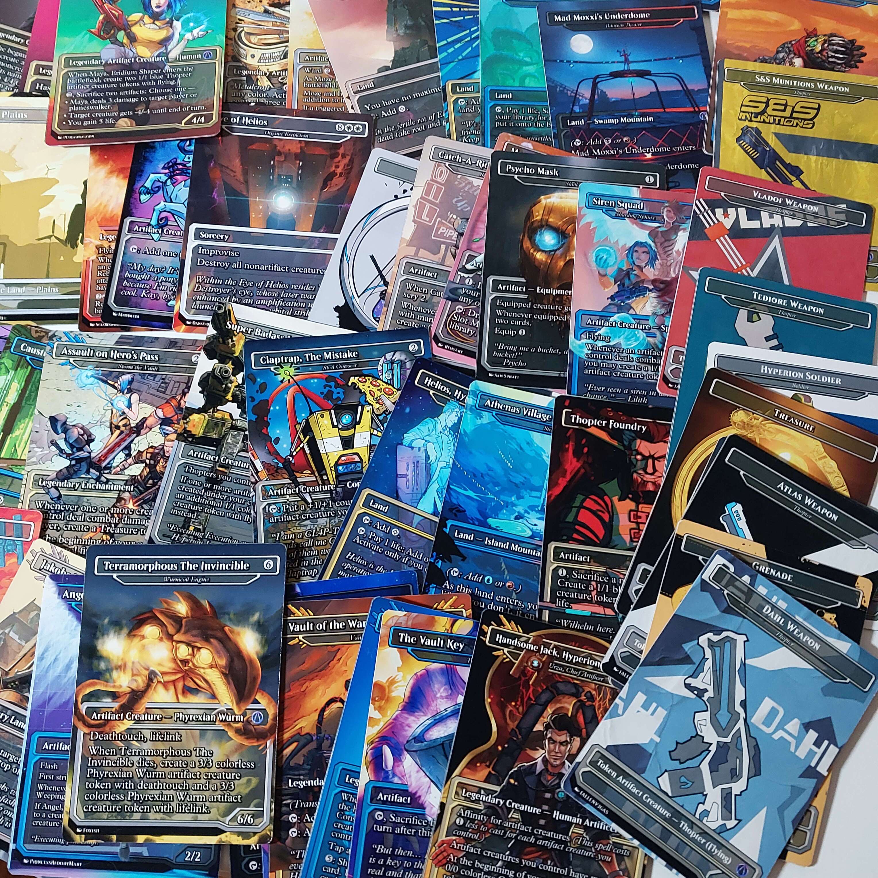 Borderlands Video Game MTG Proxy Commander Deck 100 Cards — Custom Magic The Gathering Deck
