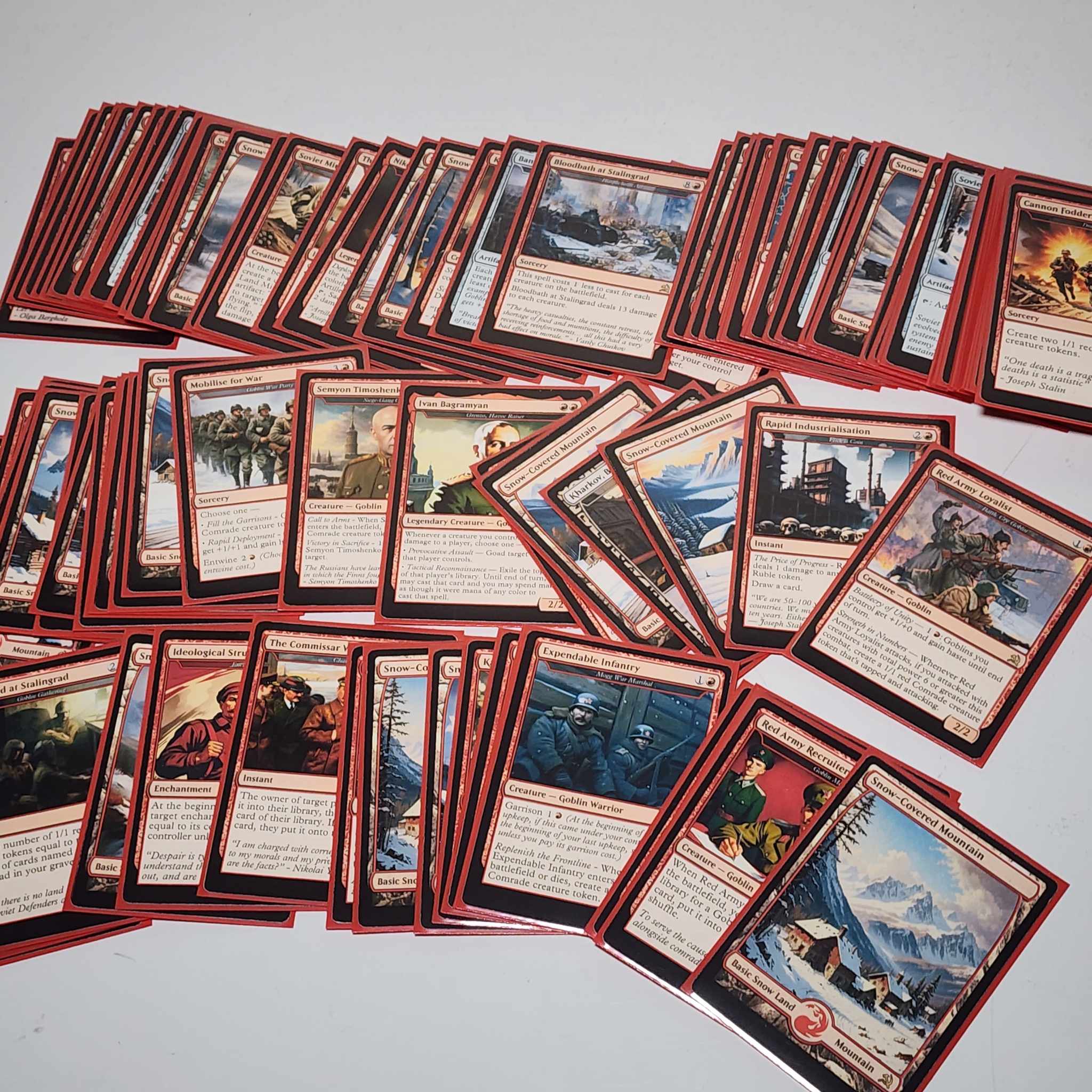 Soviet Russia Stalin USSR 100 Card MTG Proxy EDH Commander Deck — Custom Magic The Gathering Deck