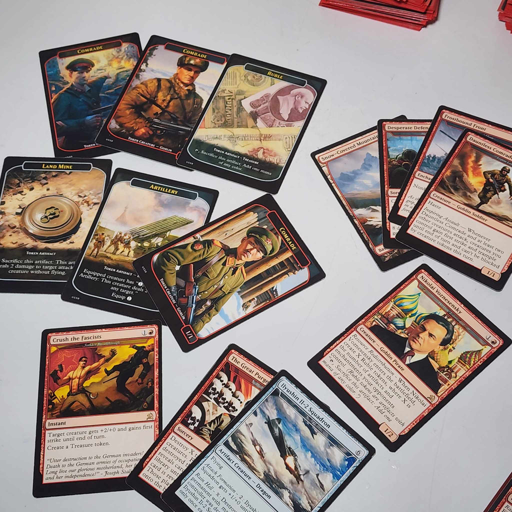 Soviet Russia Stalin USSR 100 Card MTG Proxy EDH Commander Deck — Custom Magic The Gathering Deck