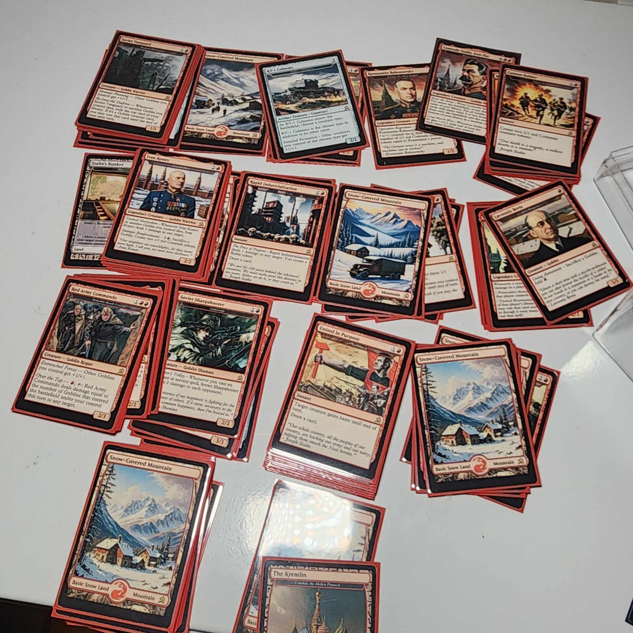 Soviet Russia Stalin USSR 100 Card MTG Proxy EDH Commander Deck — Custom Magic The Gathering Deck