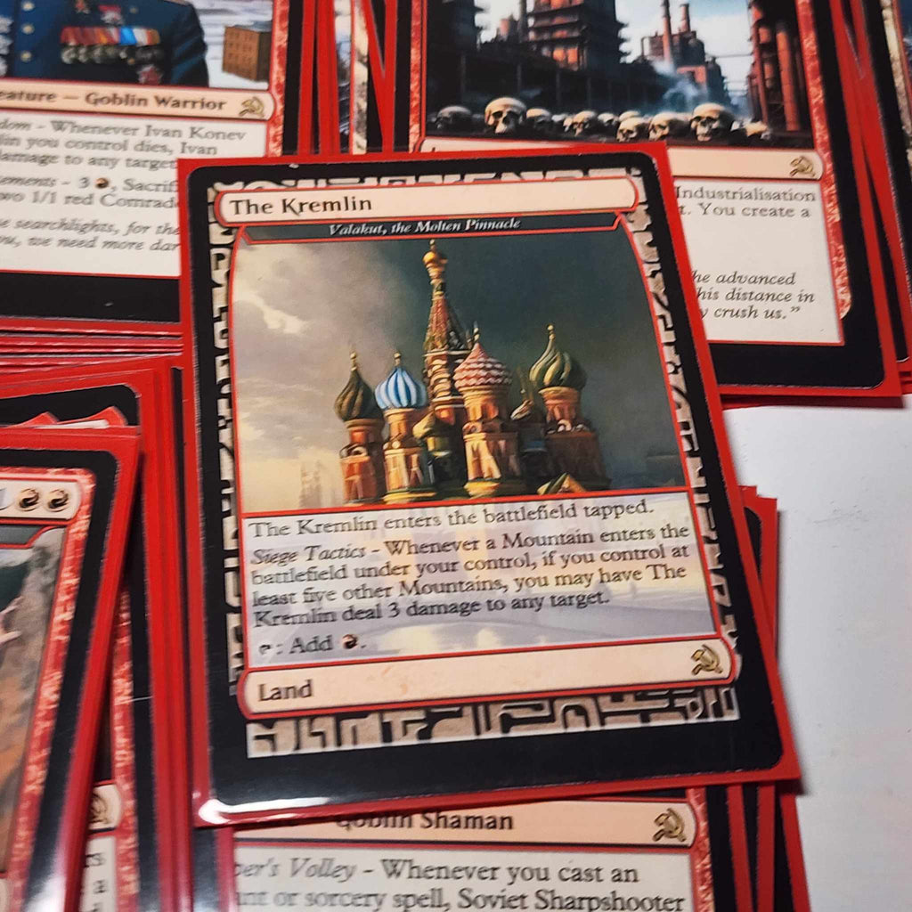 Soviet Russia Stalin USSR 100 Card MTG Proxy EDH Commander Deck — Custom Magic The Gathering Deck