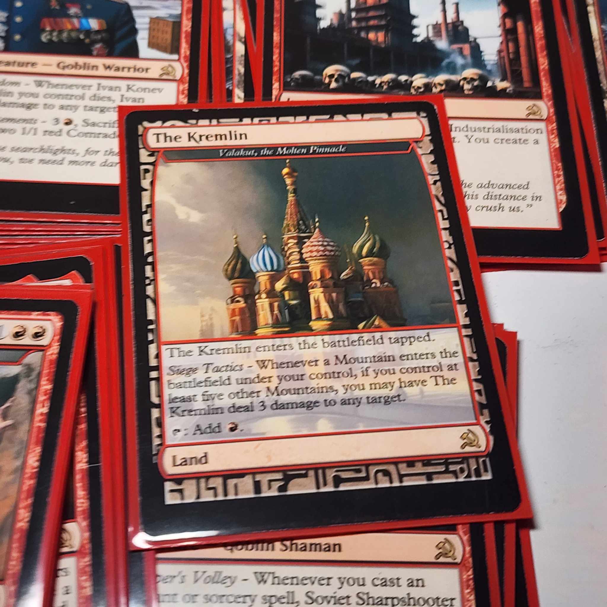Soviet Russia Stalin USSR 100 Card MTG Proxy EDH Commander Deck — Custom Magic The Gathering Deck