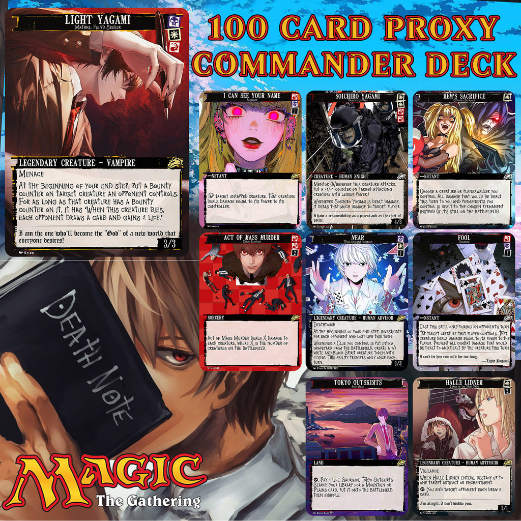 Fullmetal Alchemist 100 Card MTG Proxy EDH Commander Deck — Custom Magic The Gathering [Deck 1]
