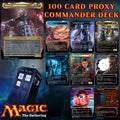 Doctor Who Tardis MTG Proxy Commander Deck 100 Cards — Custom Magic The Gathering Deck