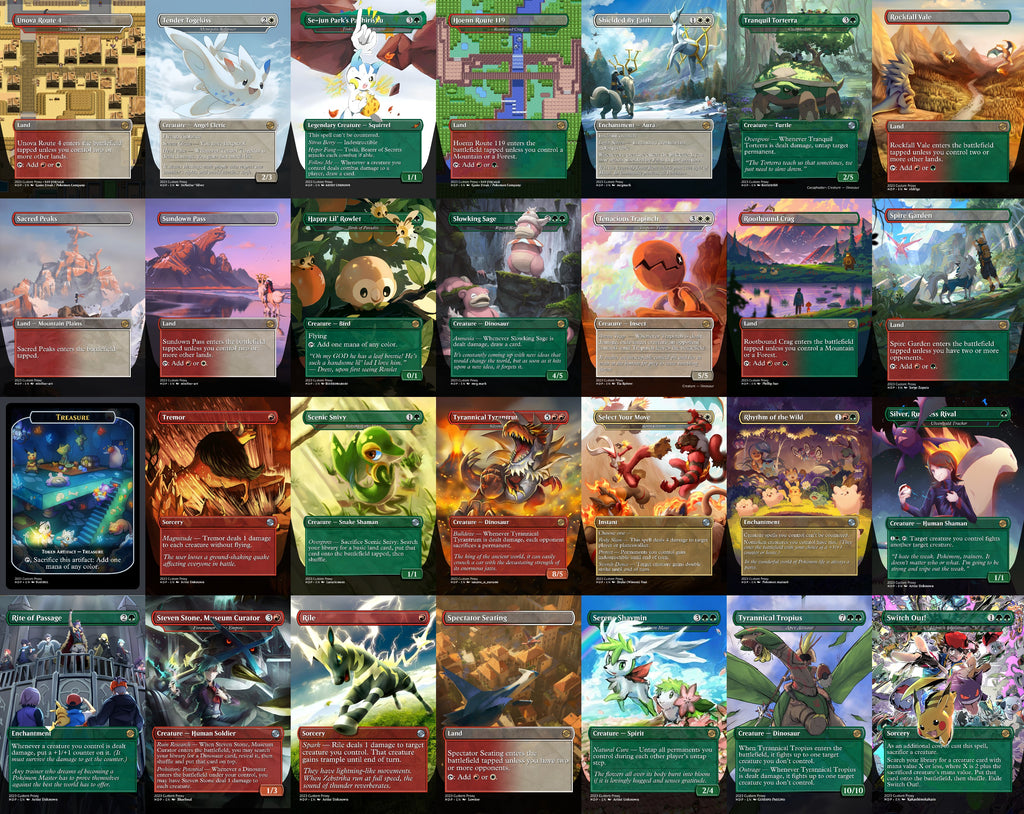 Pokemon Fullart 100 Card MTG Proxy EDH Commander Deck — Custom Magic The Gathering [Deck 2]