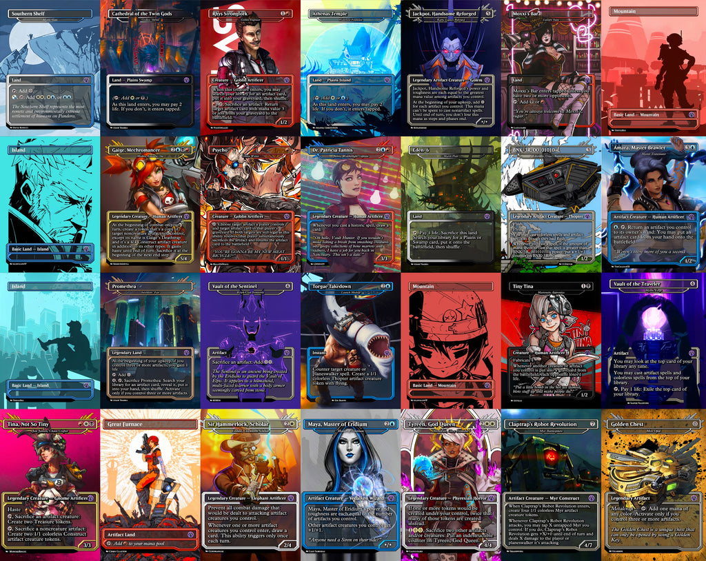 Borderlands Video Game MTG Proxy Commander Deck 100 Cards — Custom Magic The Gathering Deck