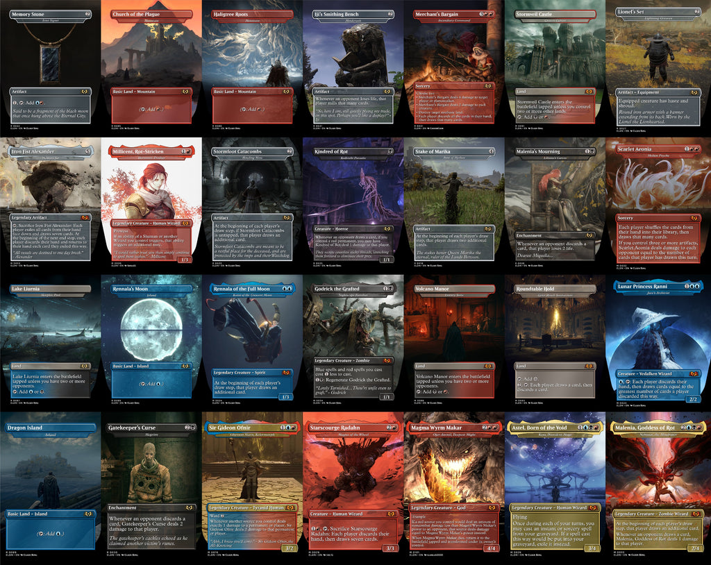 Elden Ring MTG Proxy Commander Deck 100 Cards — Custom Magic The Gathering Deck