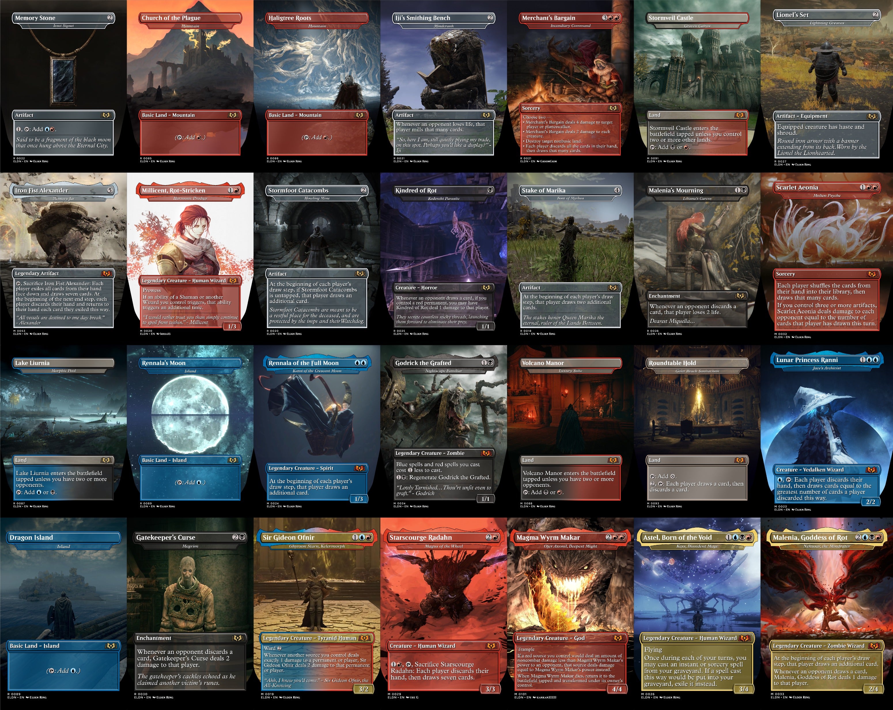 Elden Ring MTG Proxy Commander Deck 100 Cards — Custom Magic The Gathering Deck